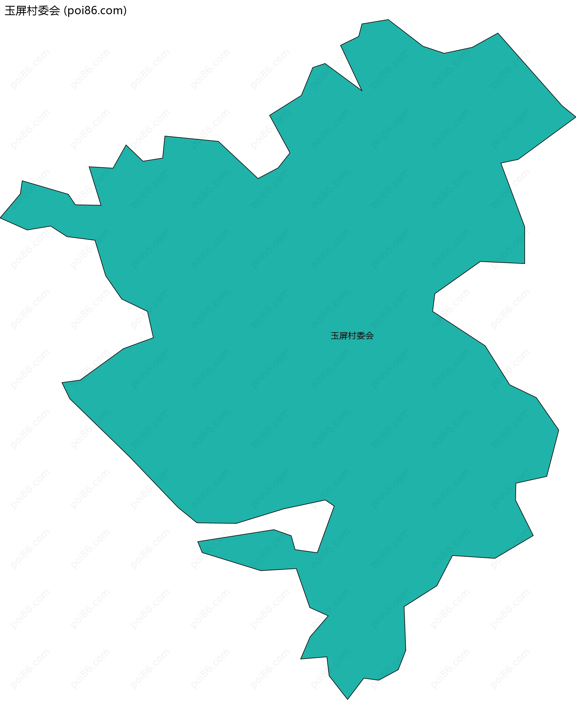 玉屏村委会边界地图