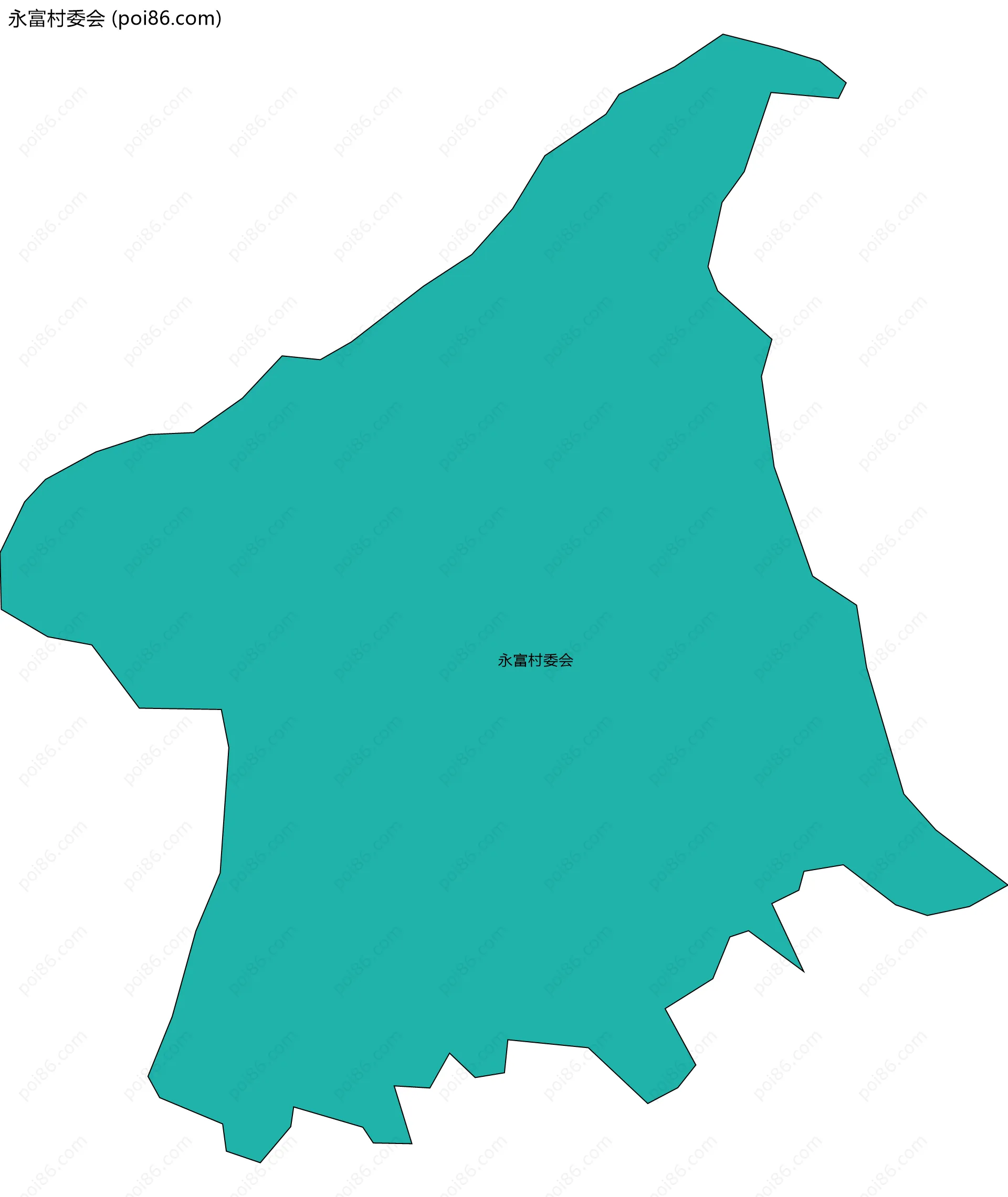 永富村委会边界地图