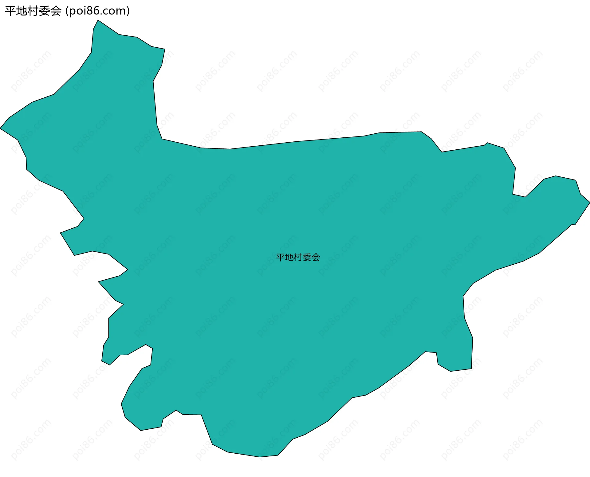 平地村委会边界地图