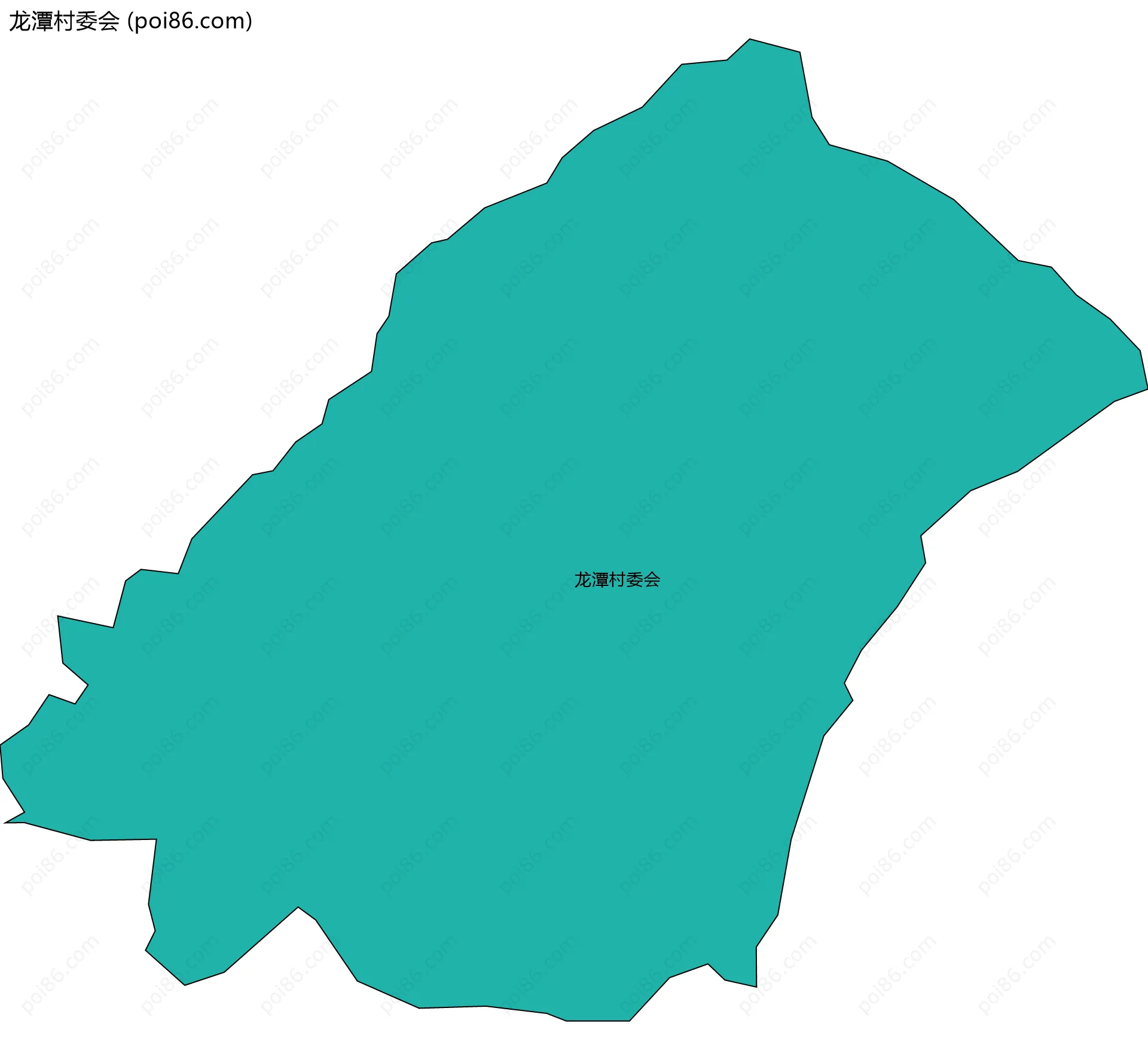 龙潭村委会边界地图