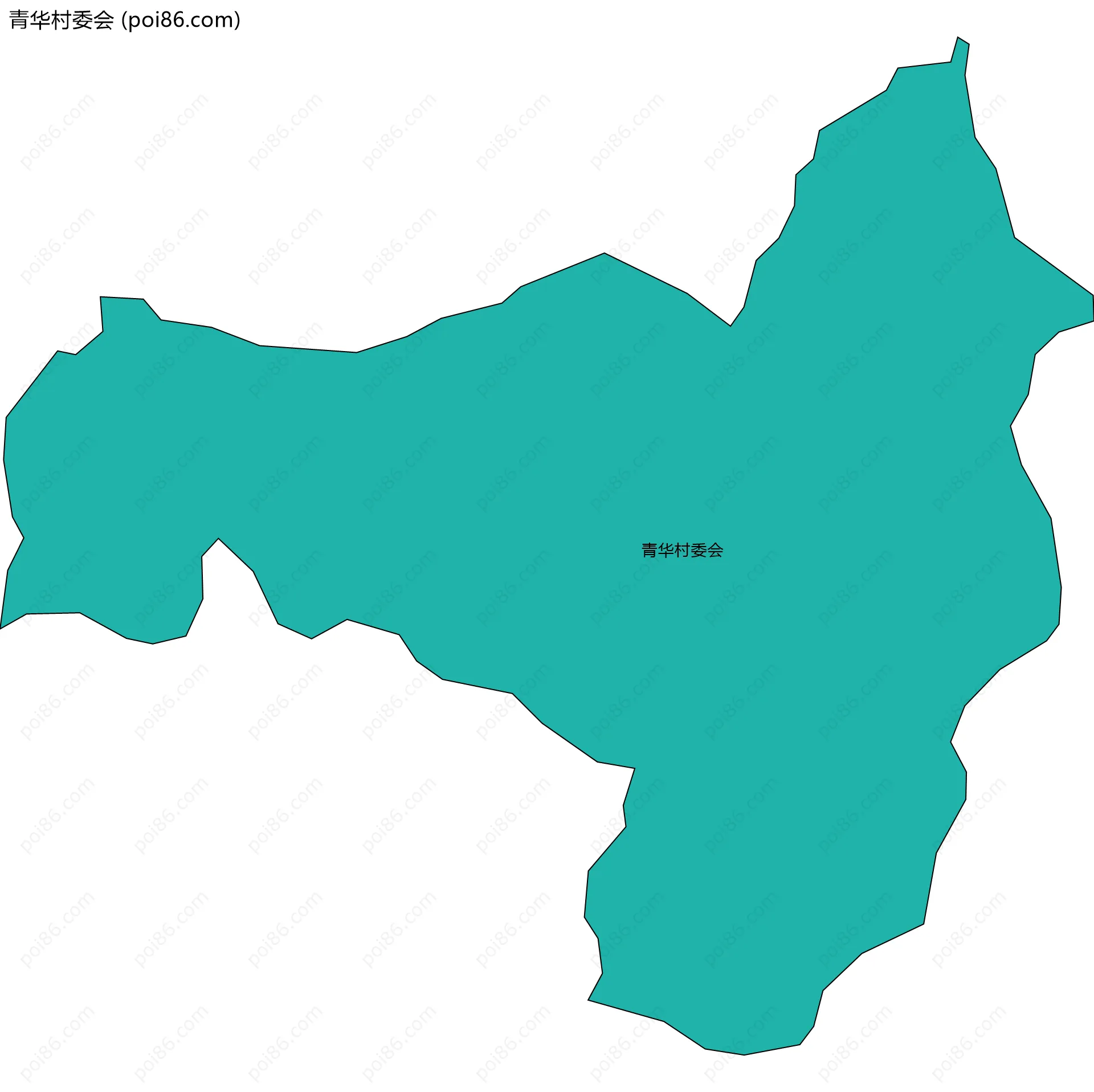 青华村委会边界地图