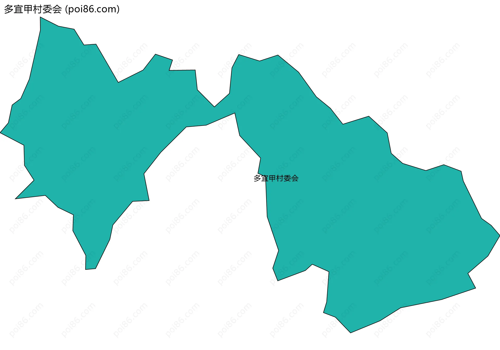 多宜甲村委会边界地图