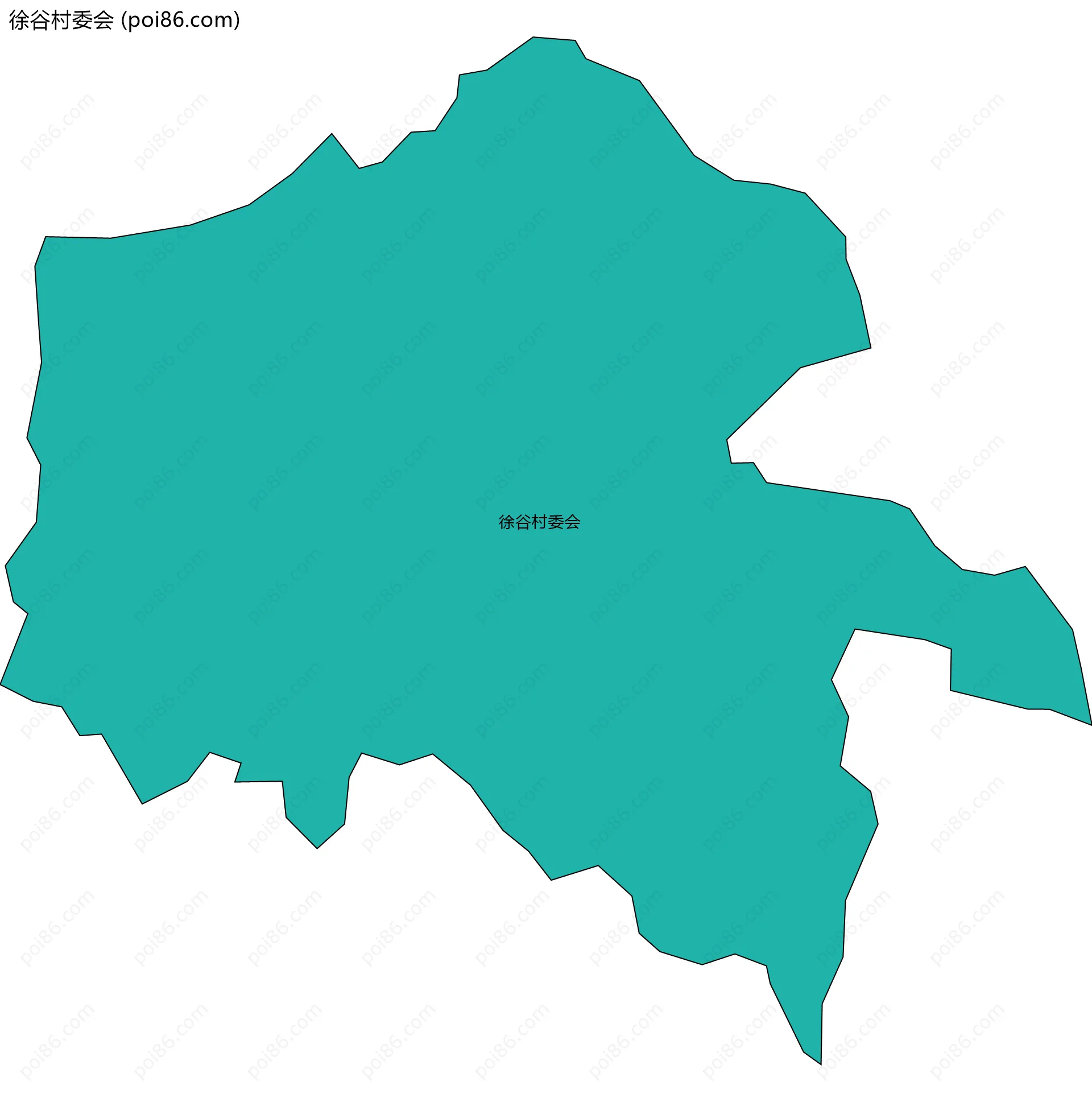 徐谷村委会边界地图