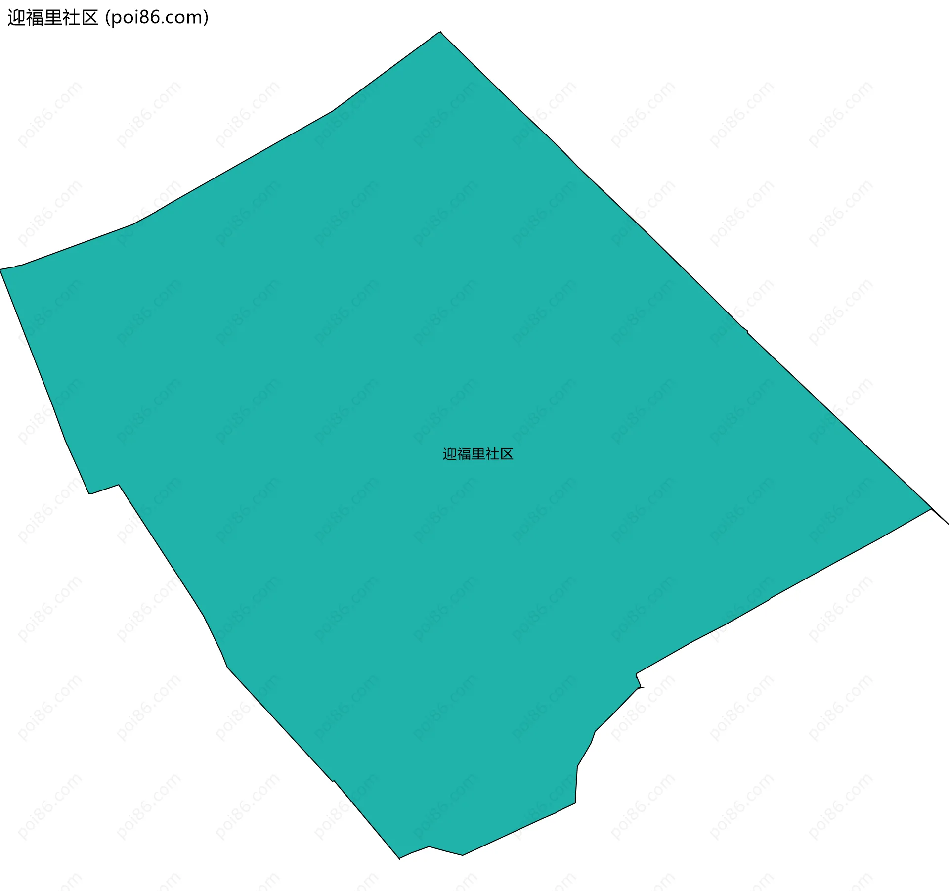 迎福里社区边界地图