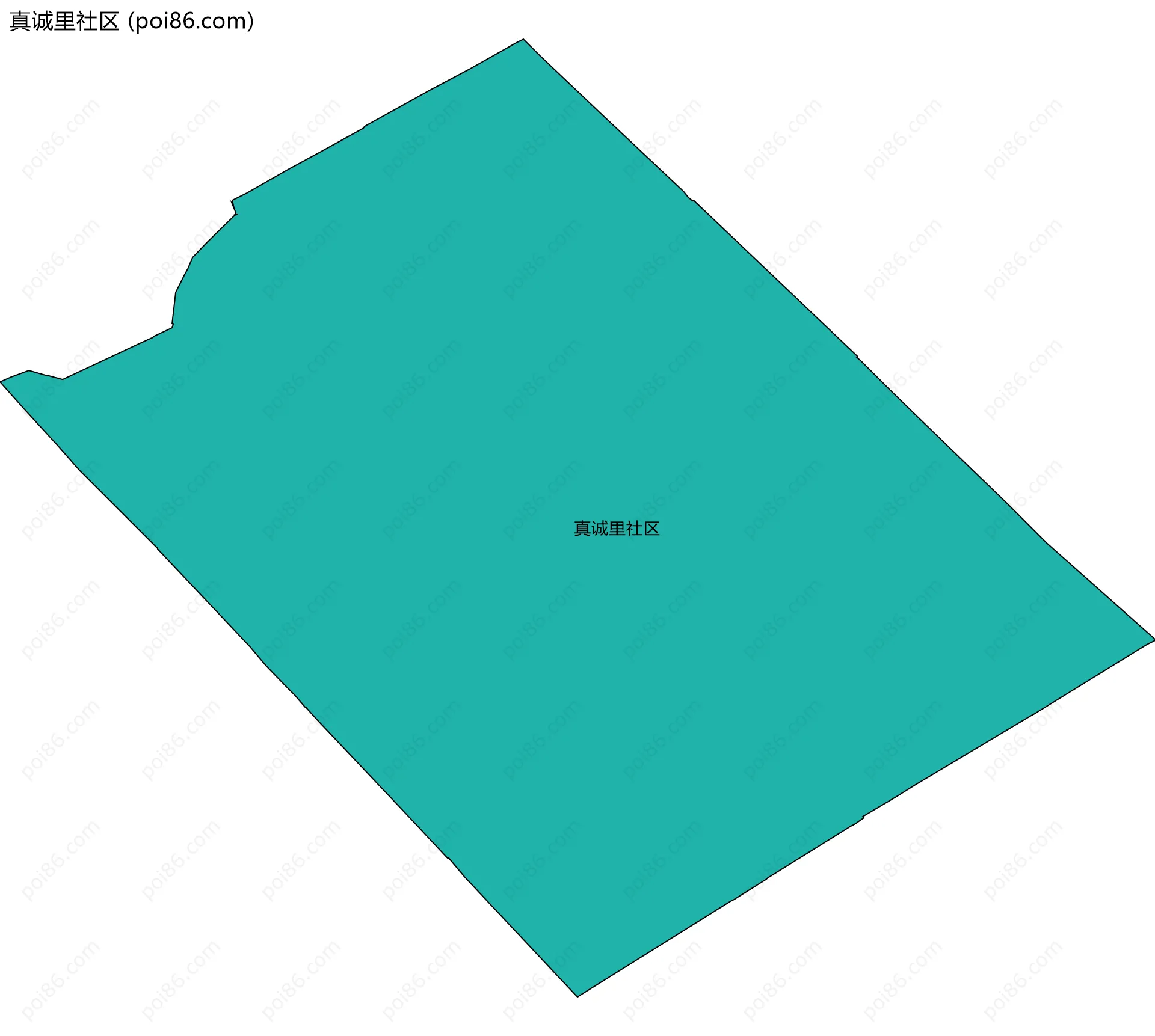 真诚里社区边界地图