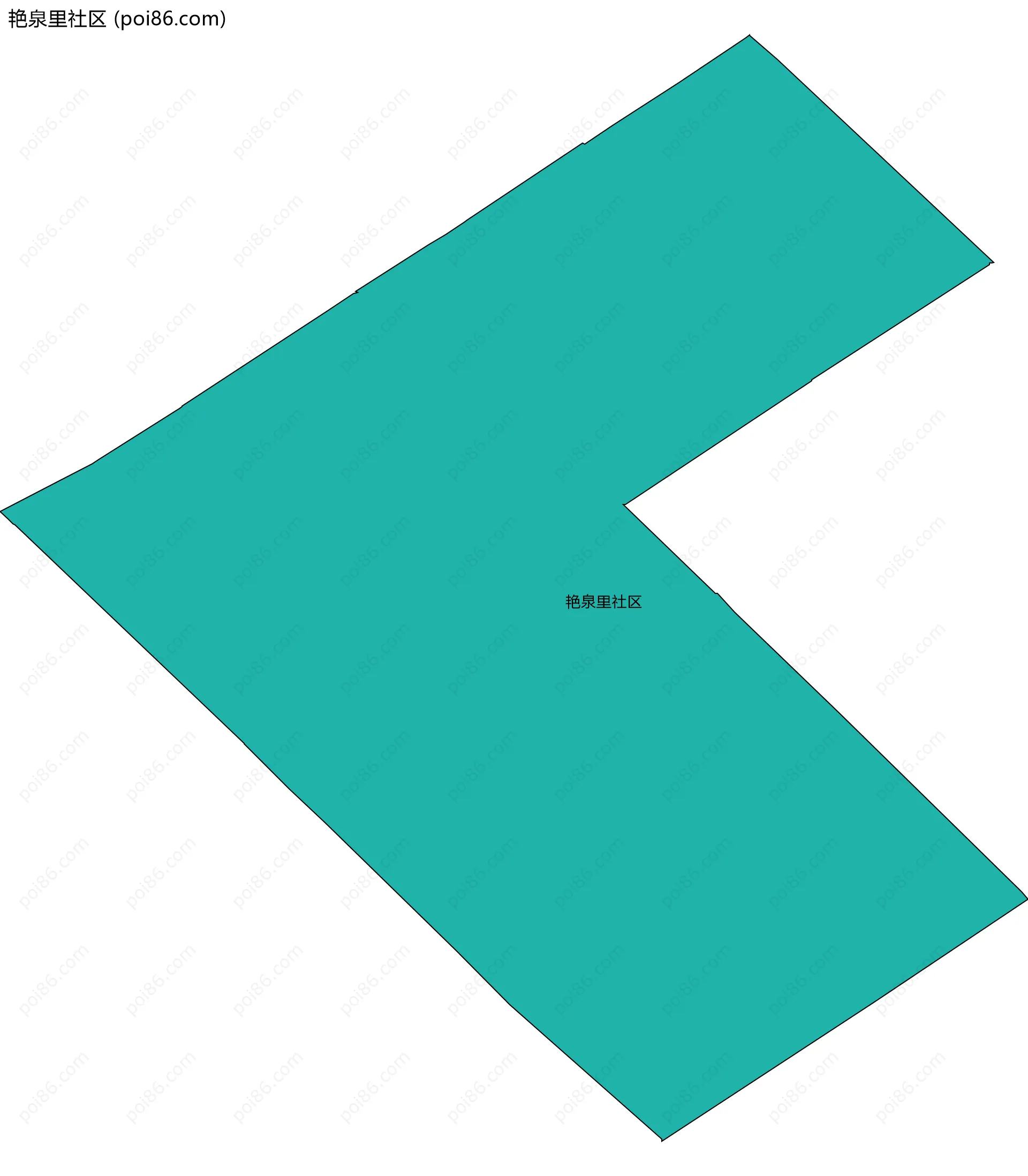 艳泉里社区边界地图