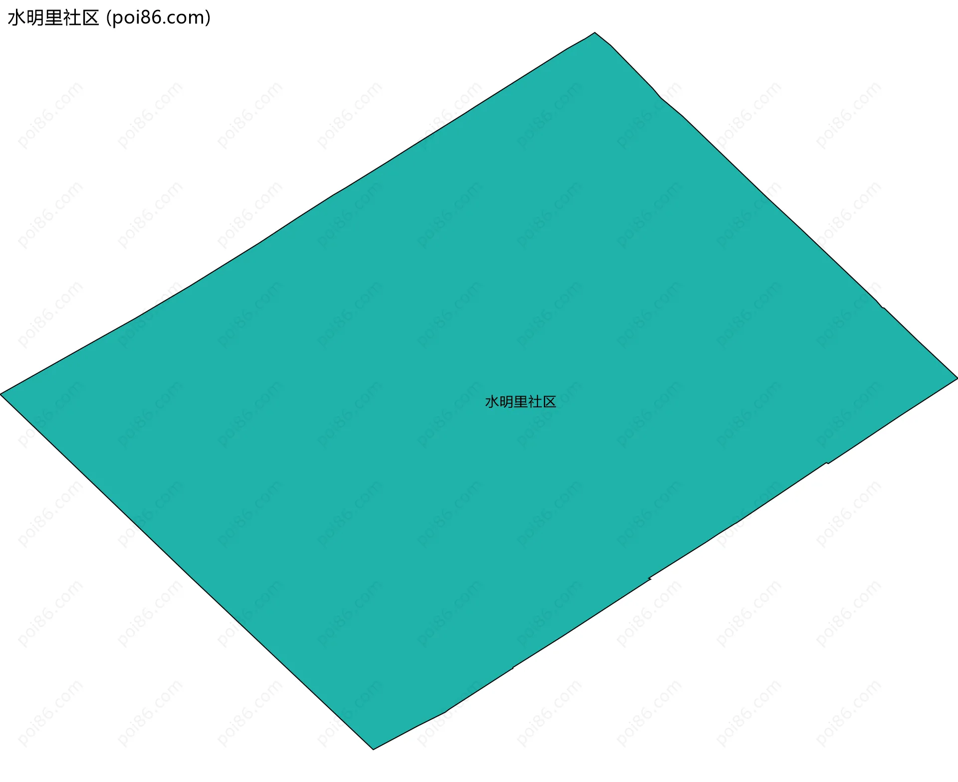 水明里社区边界地图