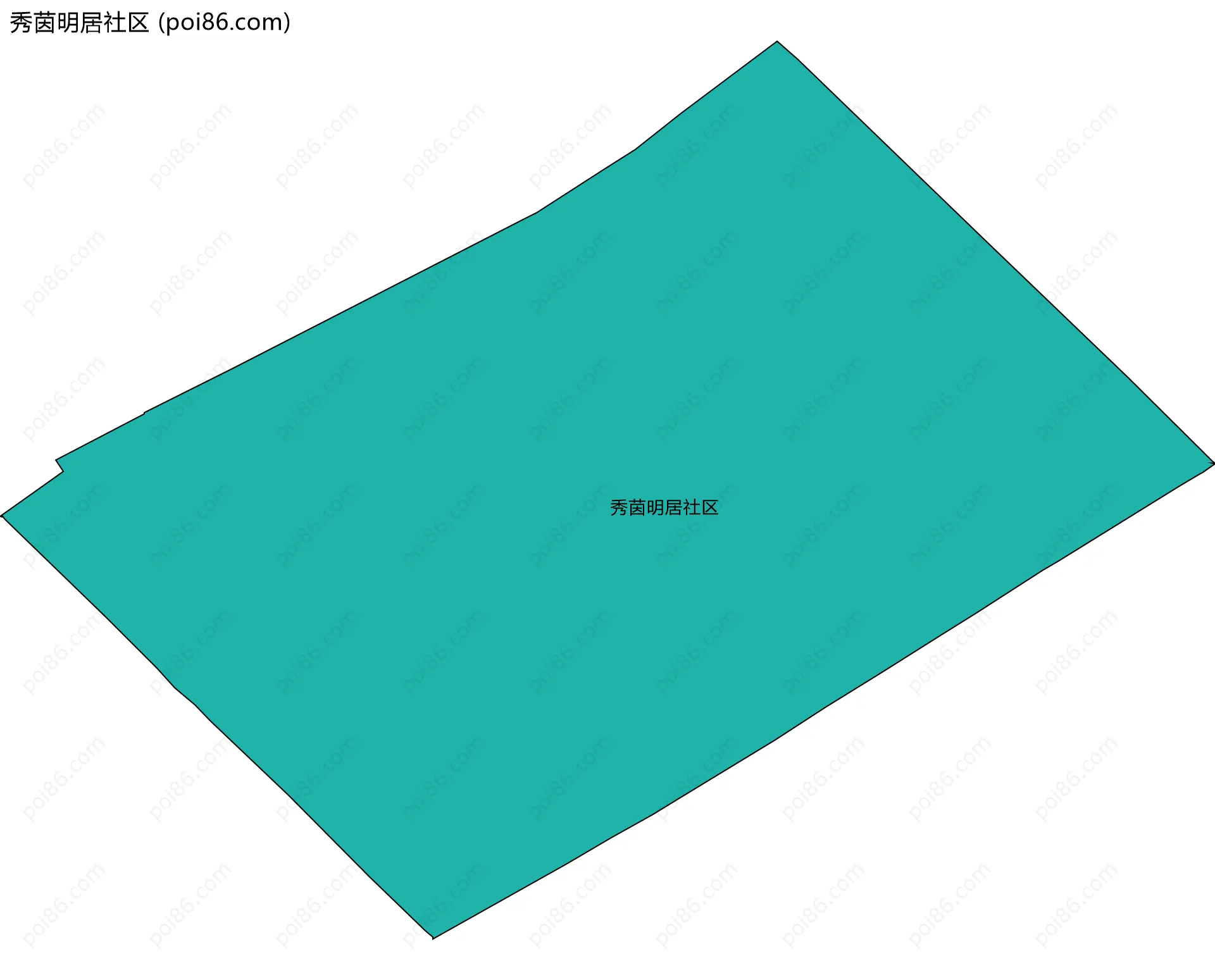 秀茵明居社区边界地图