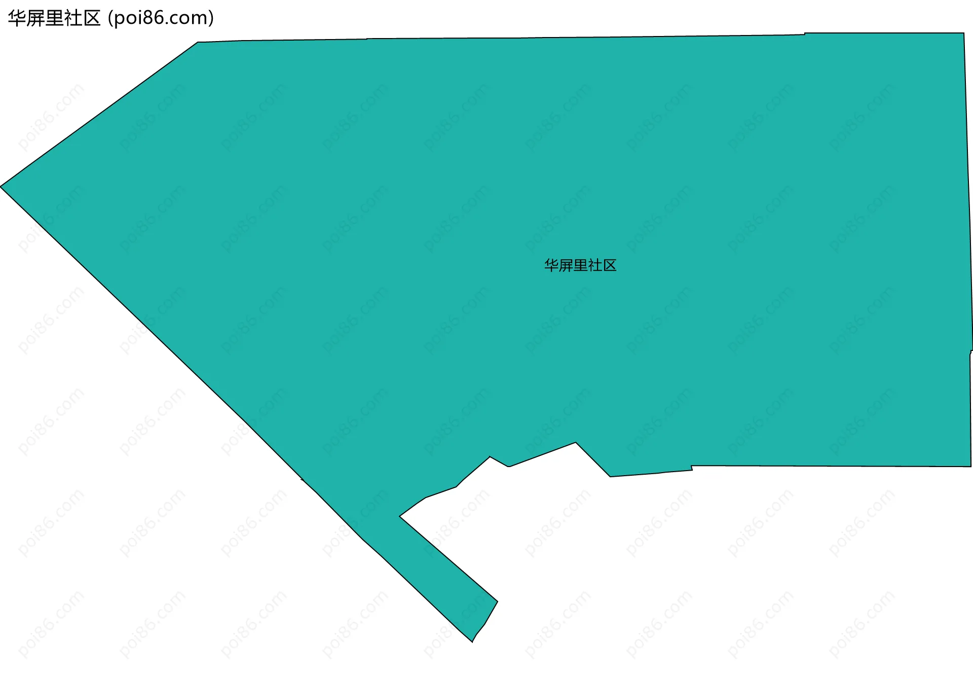 华屏里社区边界地图