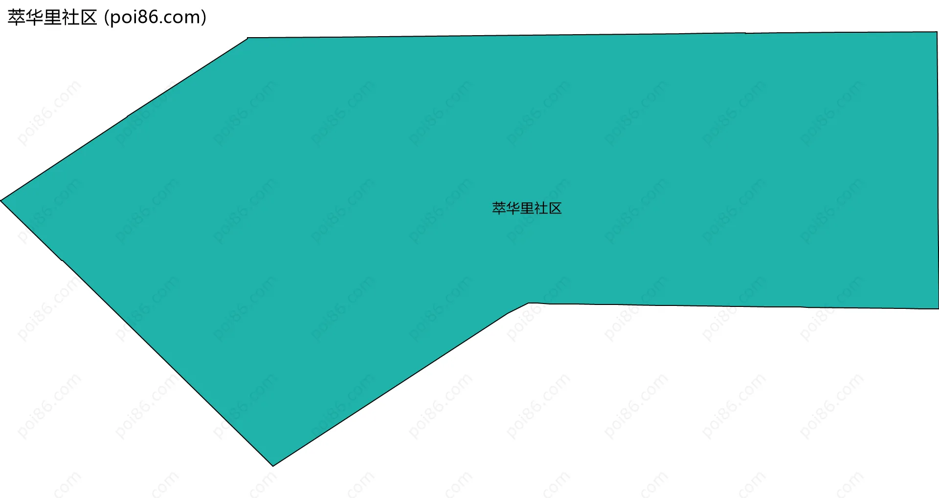 萃华里社区边界地图