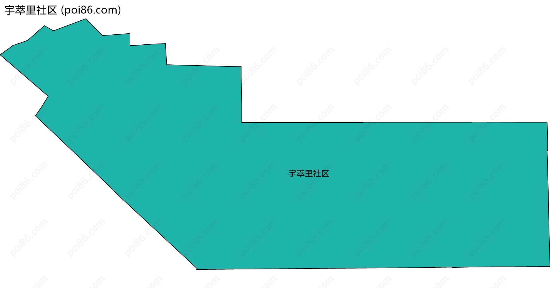 宇萃里社区边界地图