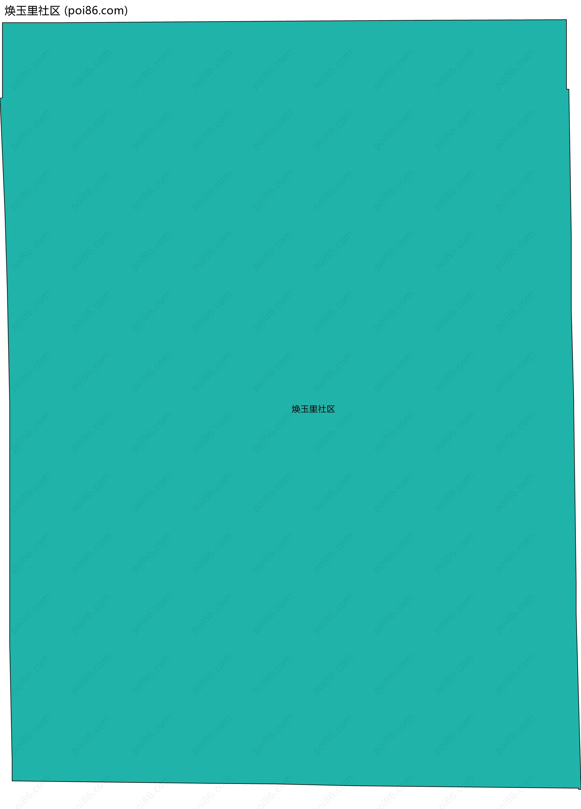 焕玉里社区边界地图