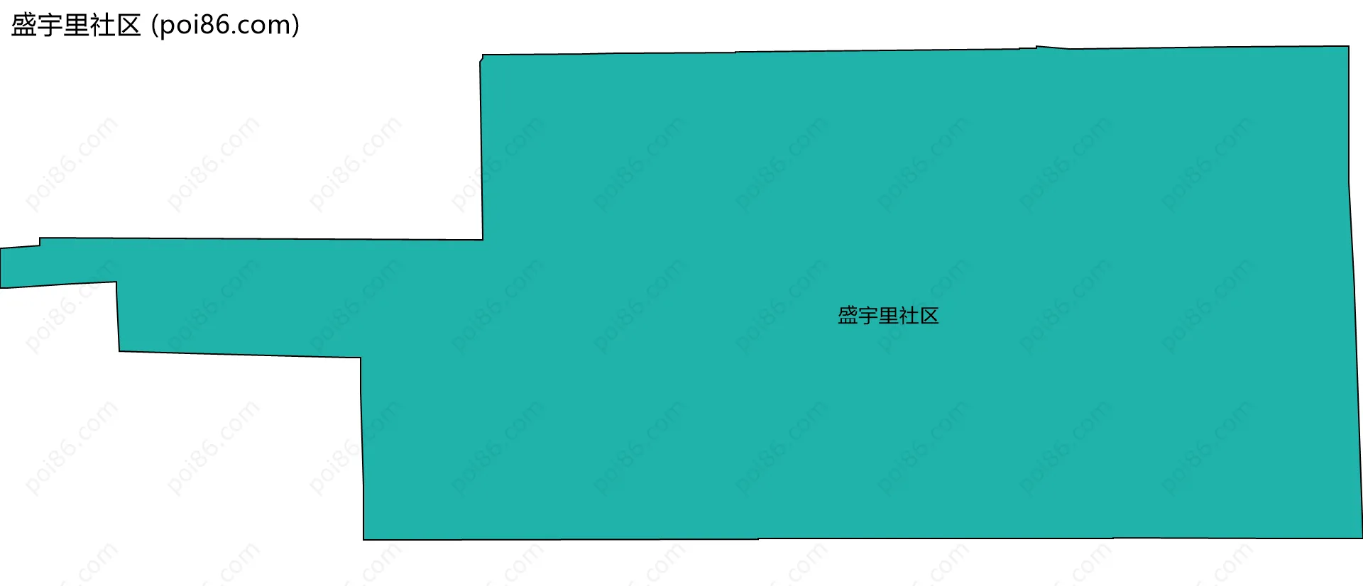 盛宇里社区边界地图