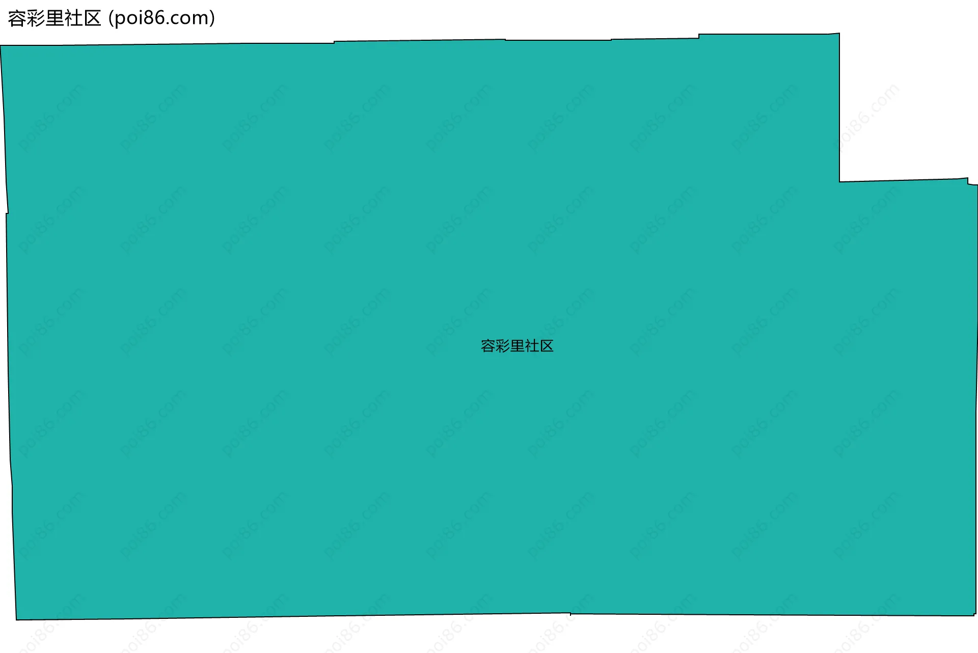 容彩里社区边界地图