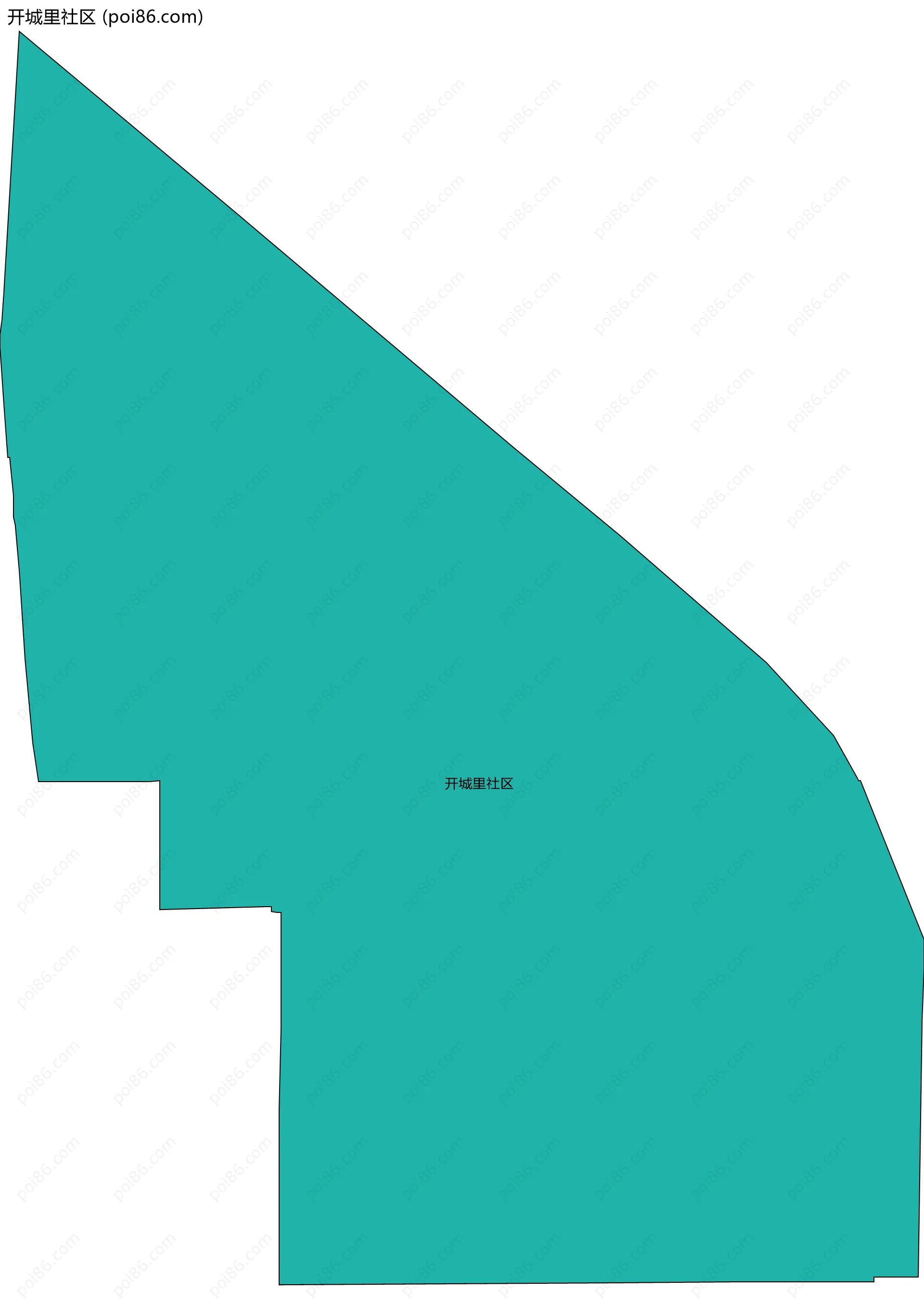 开城里社区边界地图