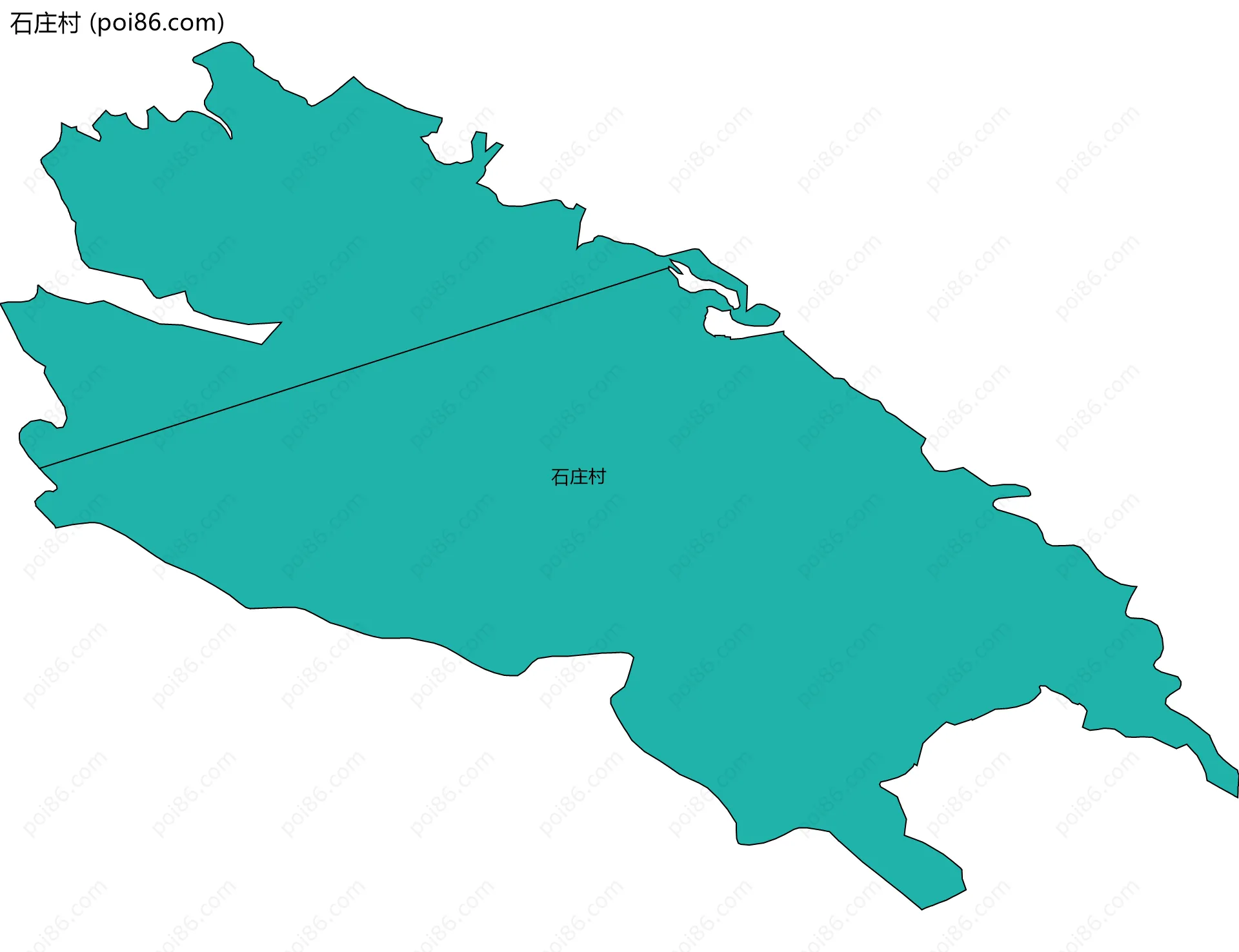 石庄村边界地图