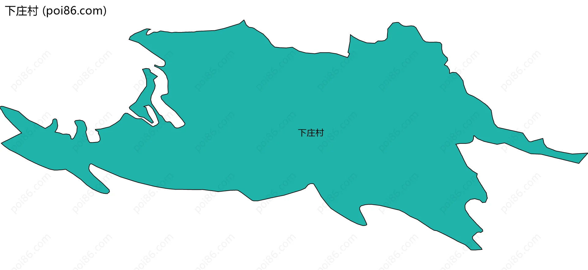 下庄村边界地图