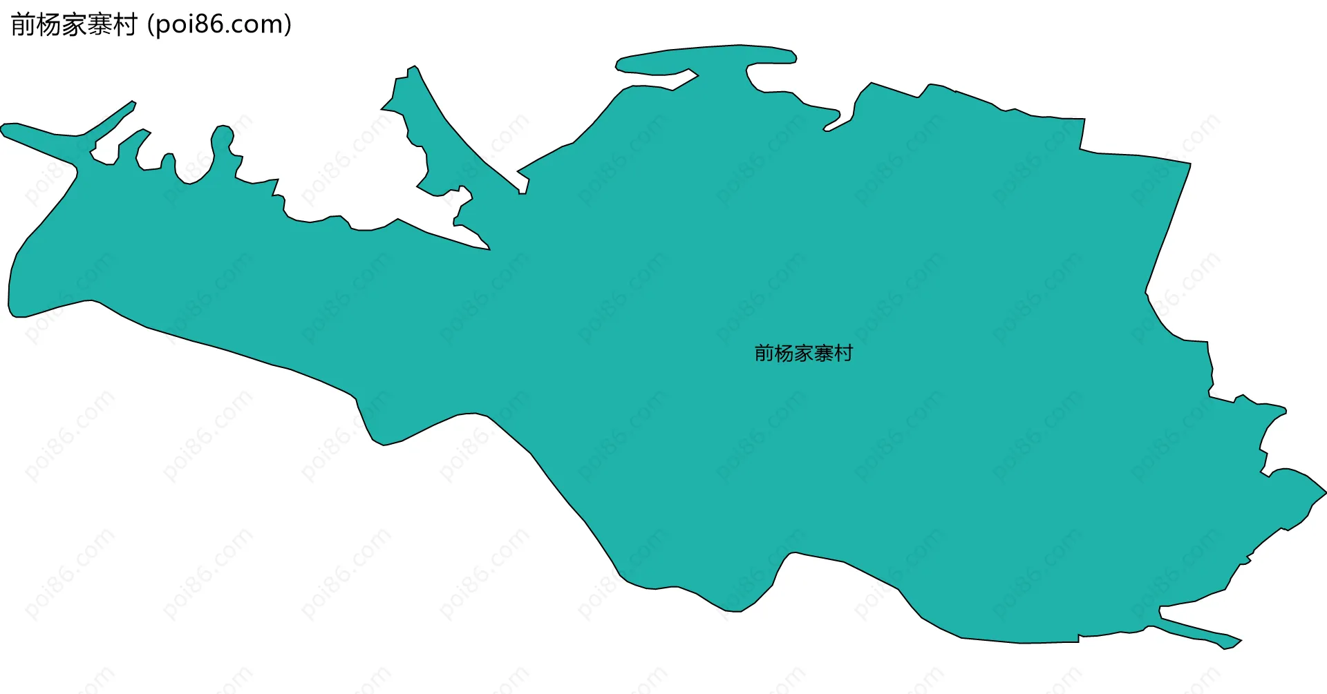 前杨家寨村边界地图