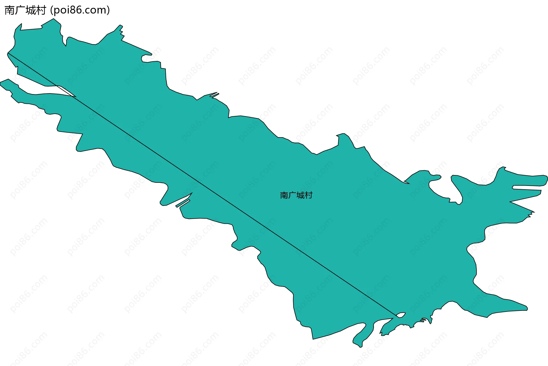 南广城村边界地图