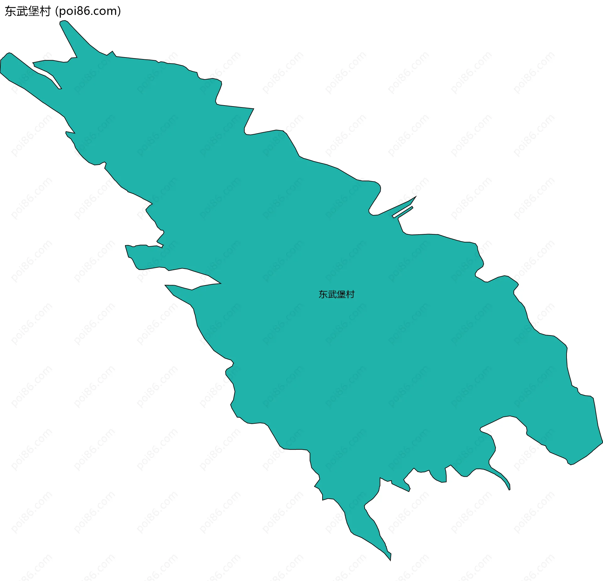 东武堡村边界地图