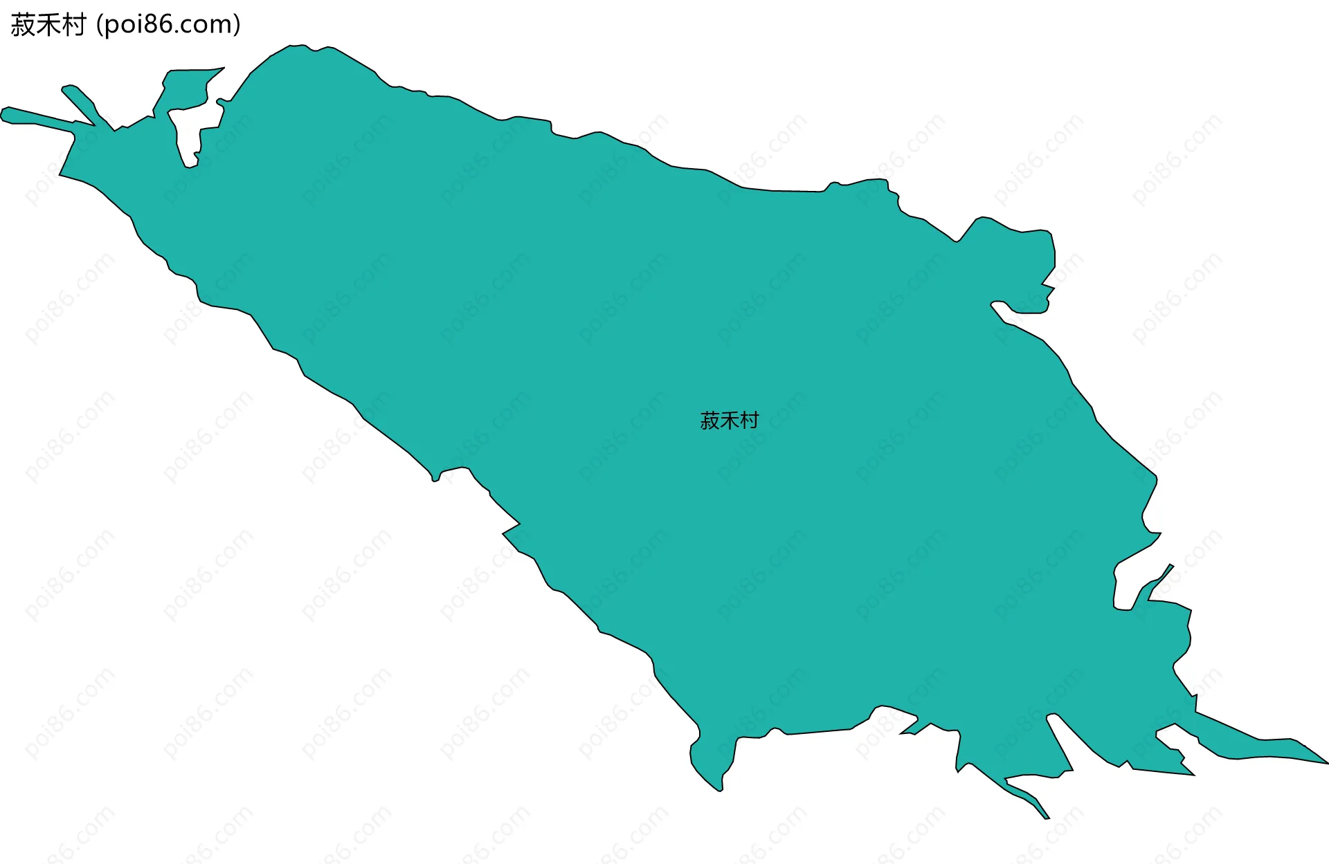 菽禾村边界地图