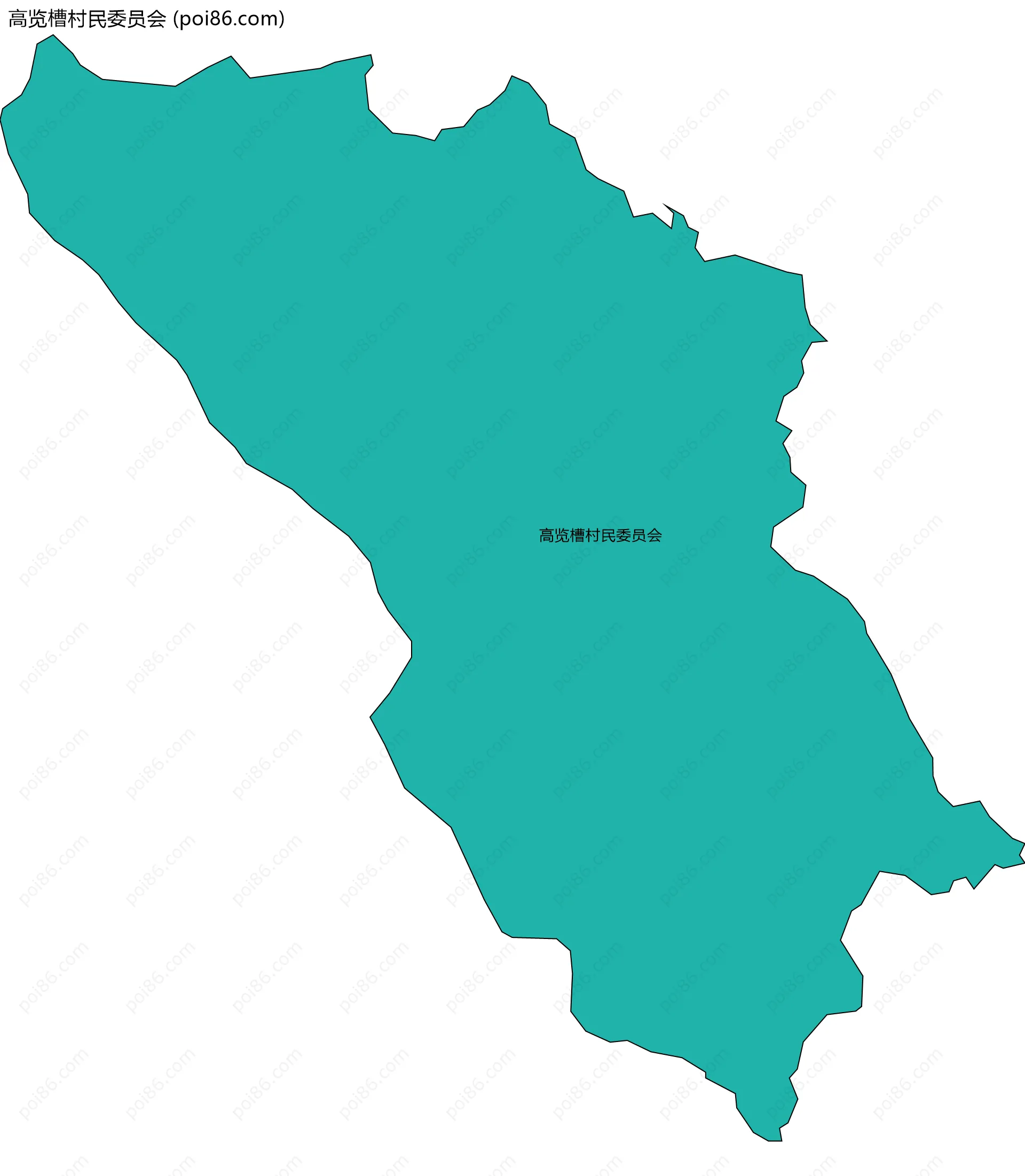 高览槽村民委员会边界地图