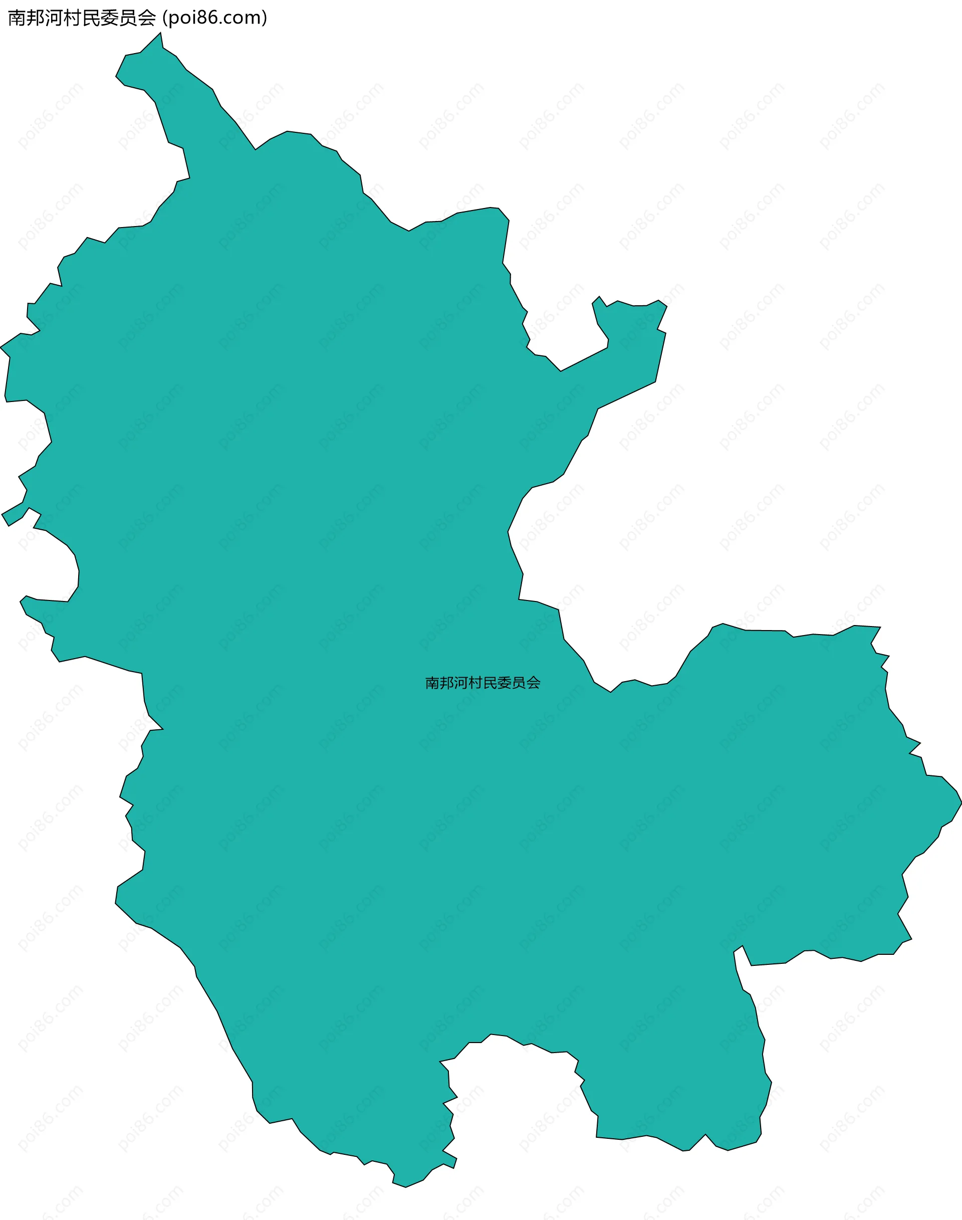 南邦河村民委员会边界地图