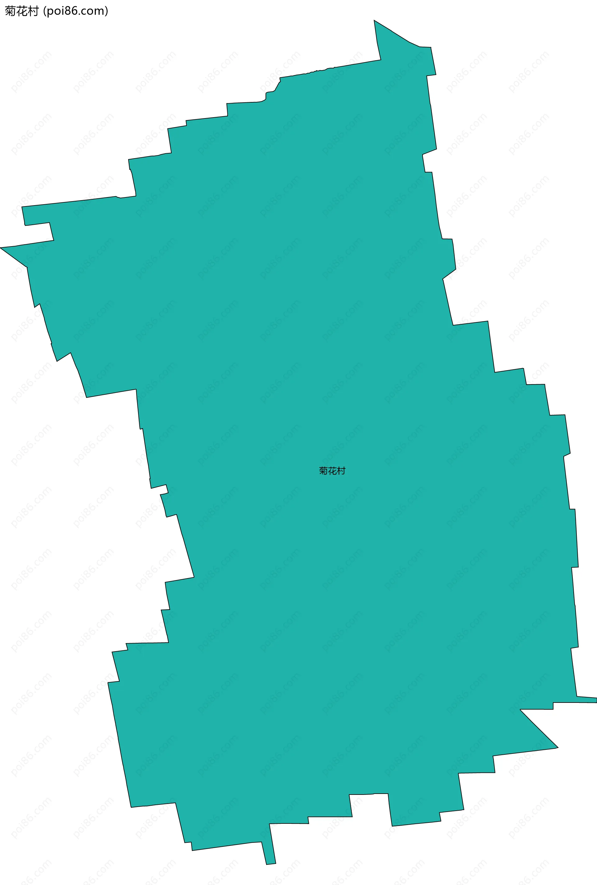 菊花村边界地图