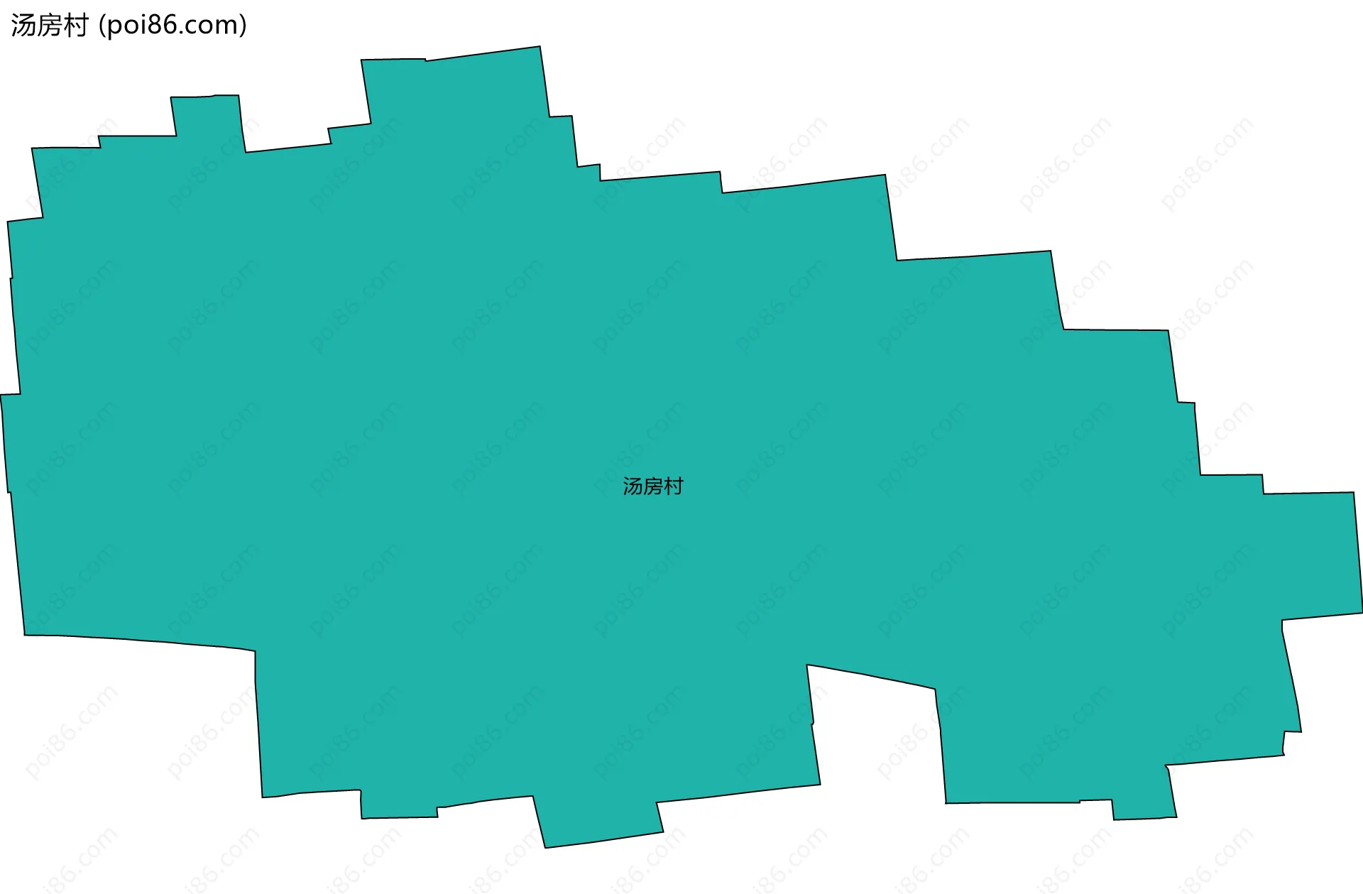 汤房村边界地图