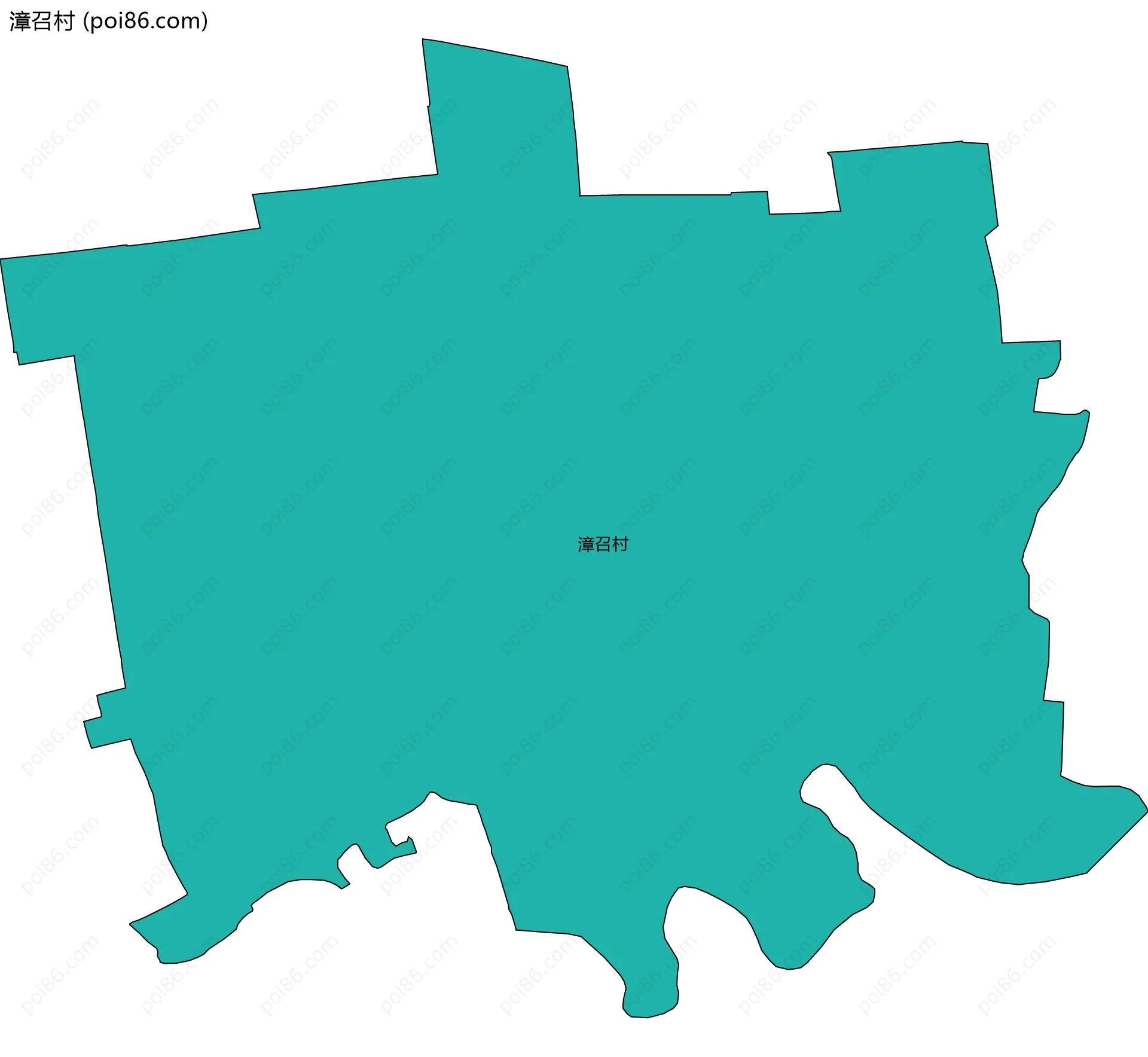 漳召村边界地图