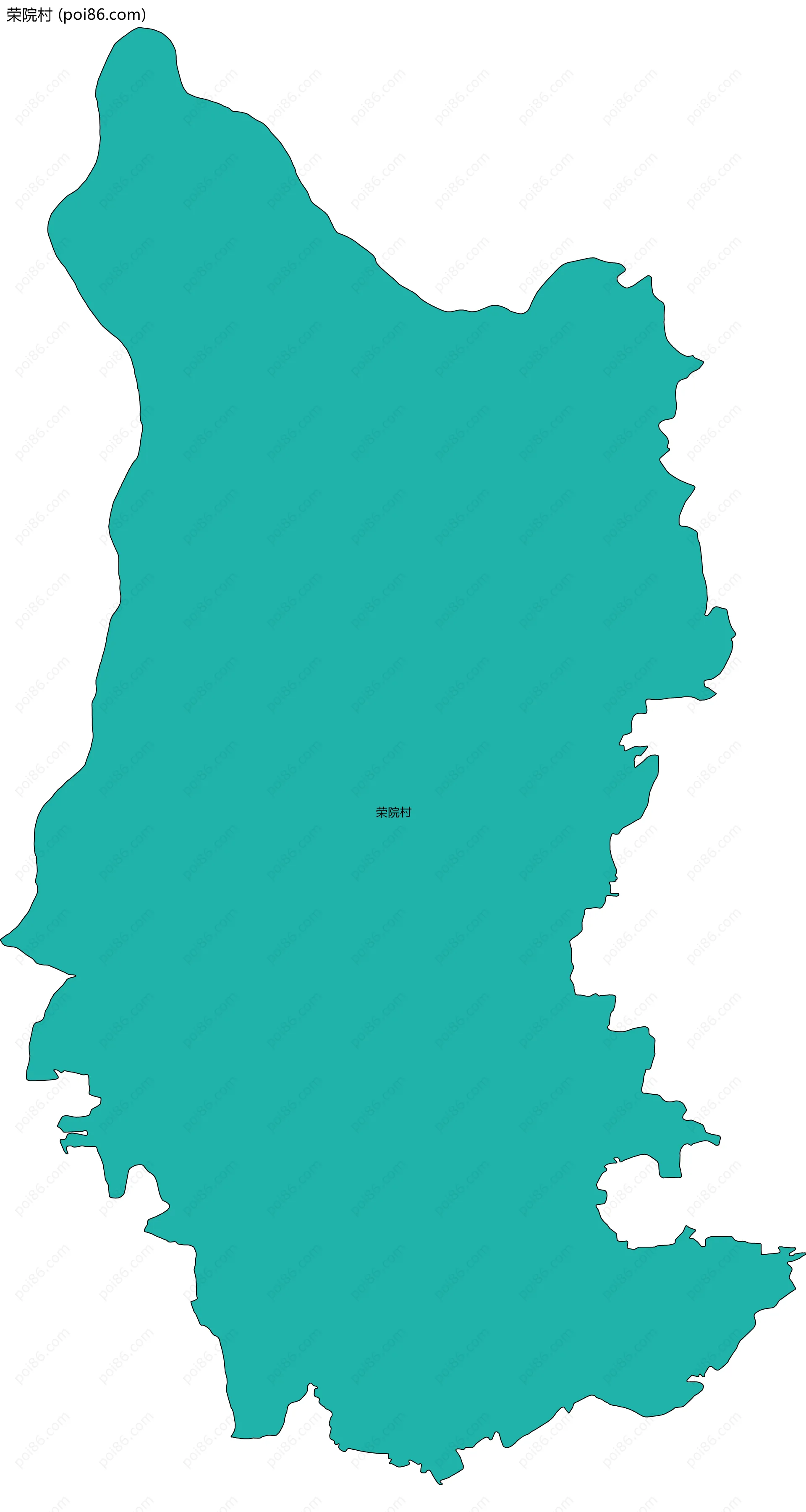 荣院村边界地图