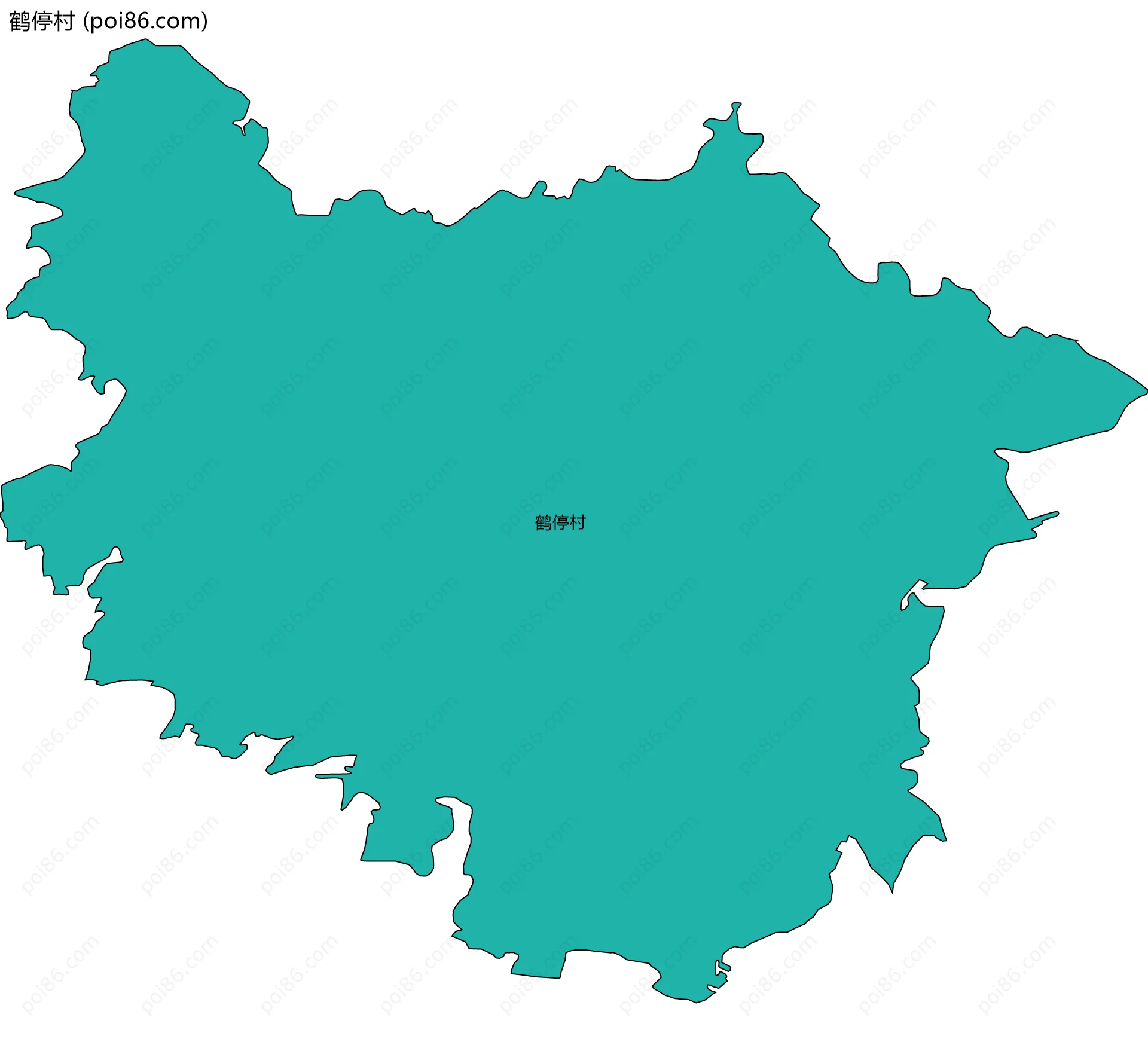 鹤停村边界地图