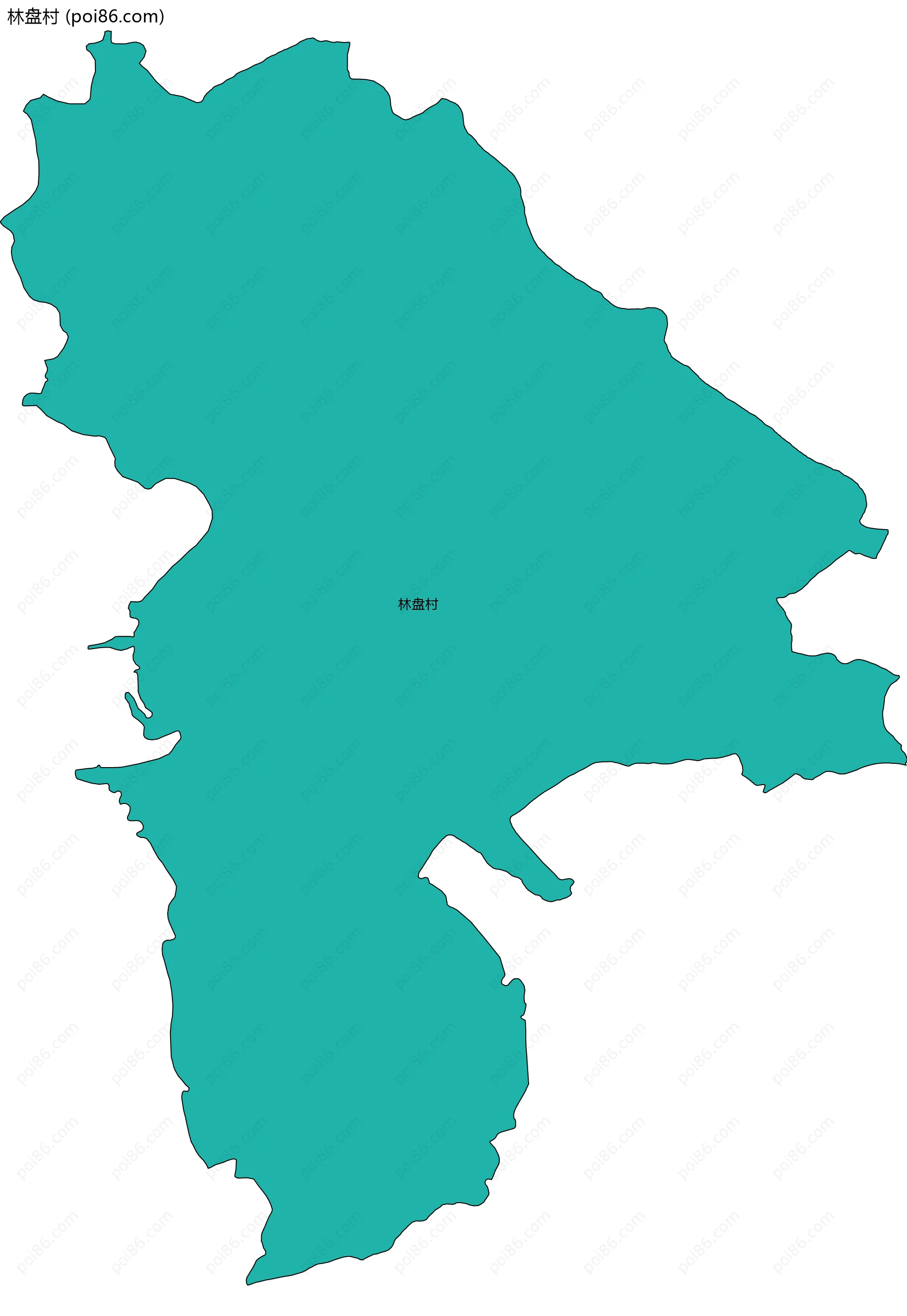 林盘村边界地图