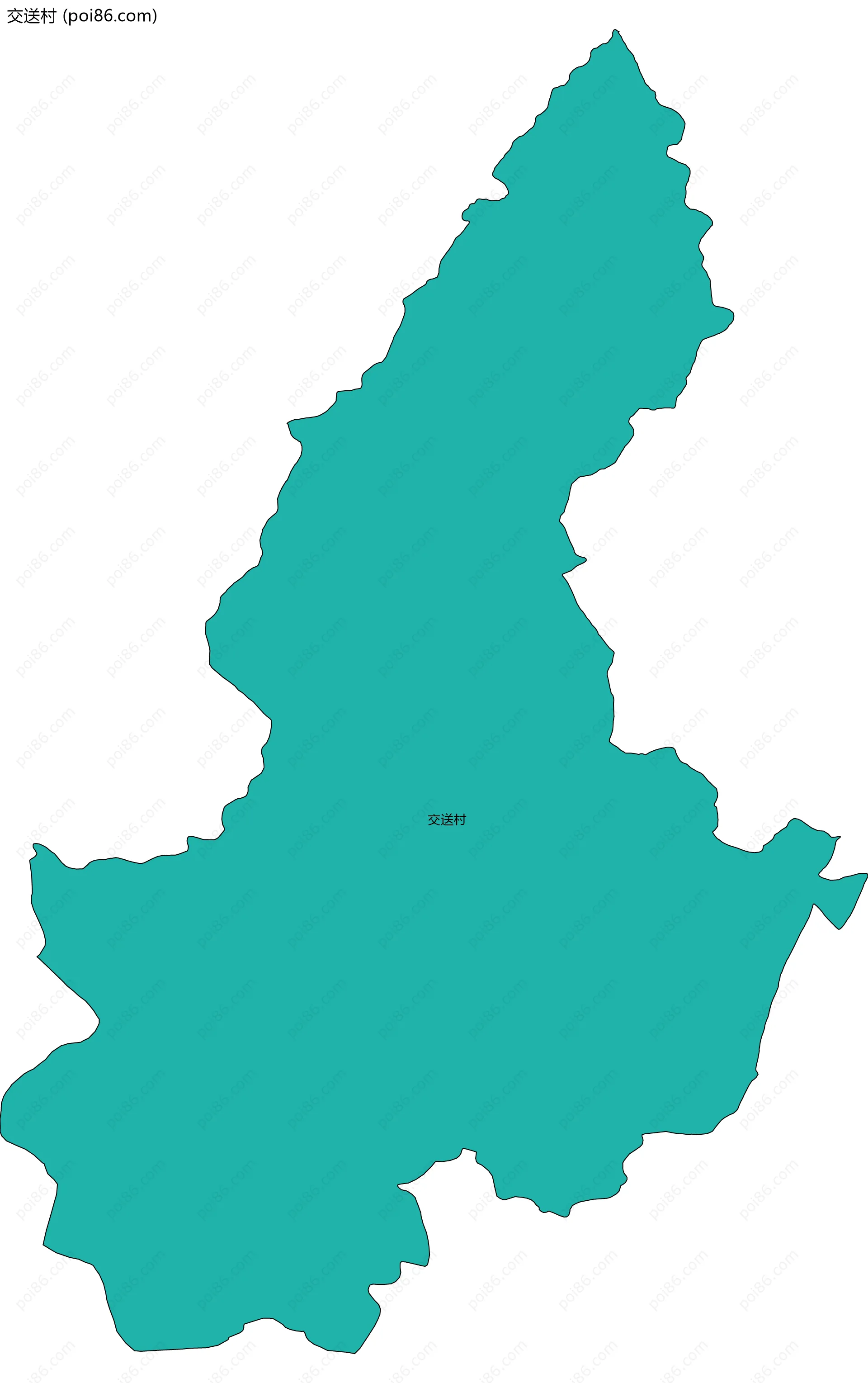 交送村边界地图