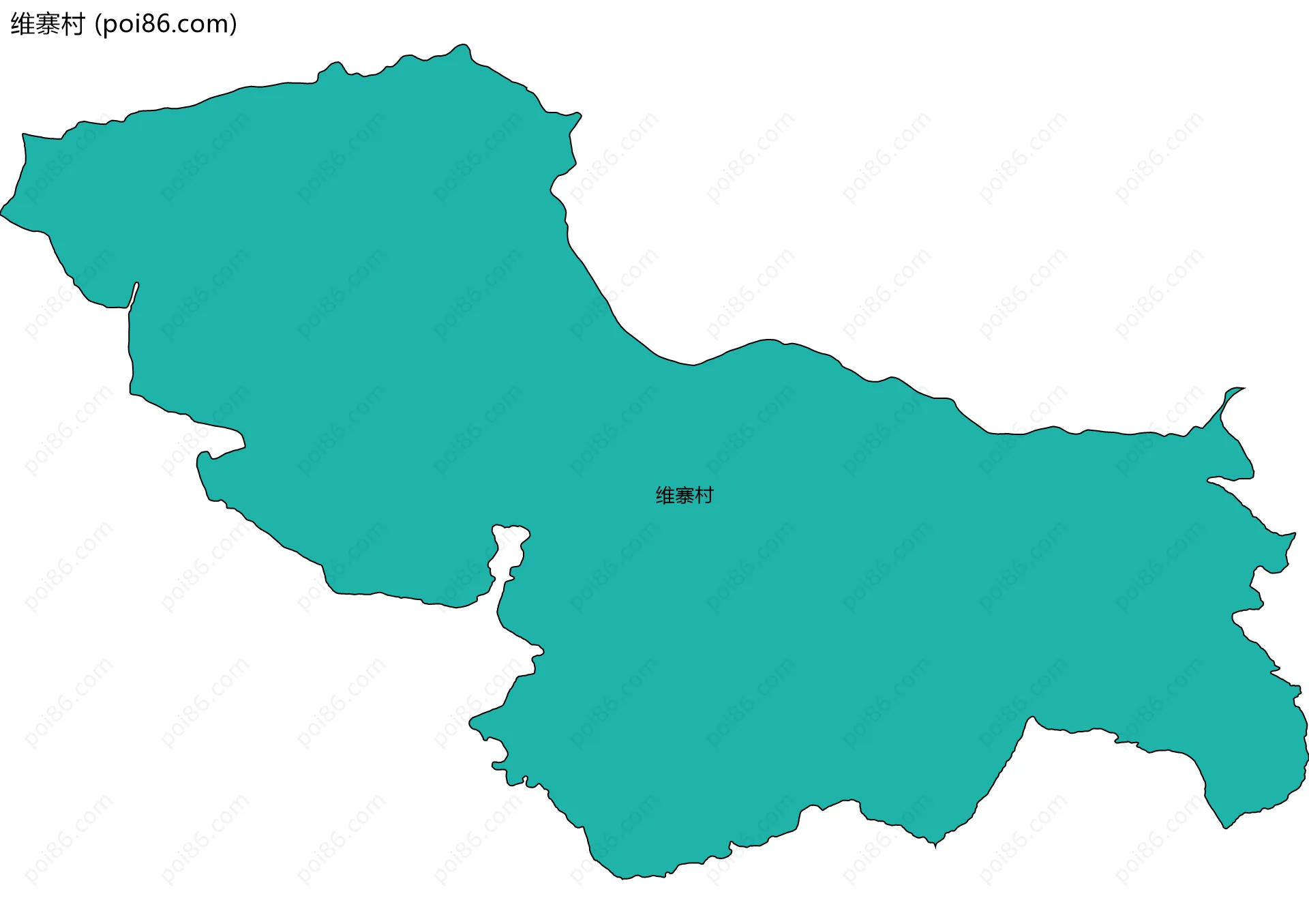 维寨村边界地图