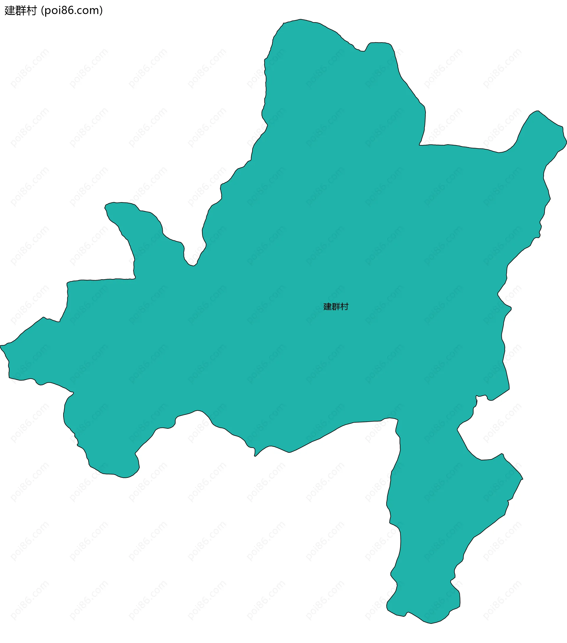 建群村边界地图