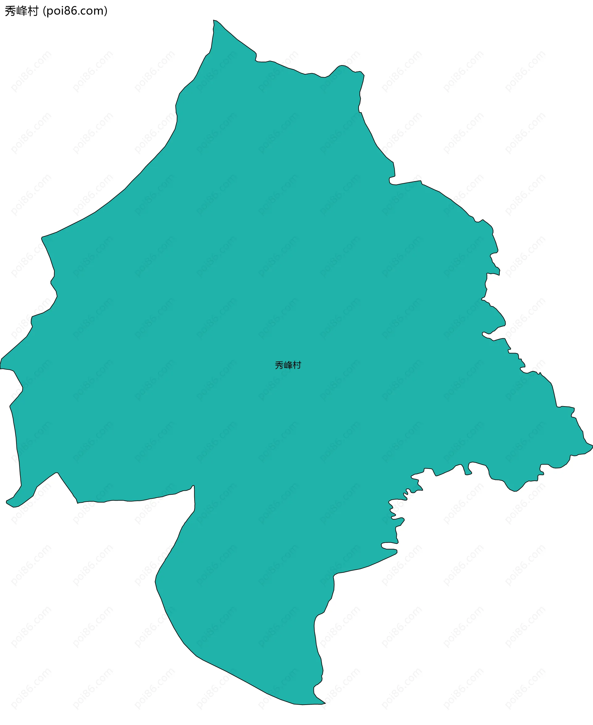 秀峰村边界地图