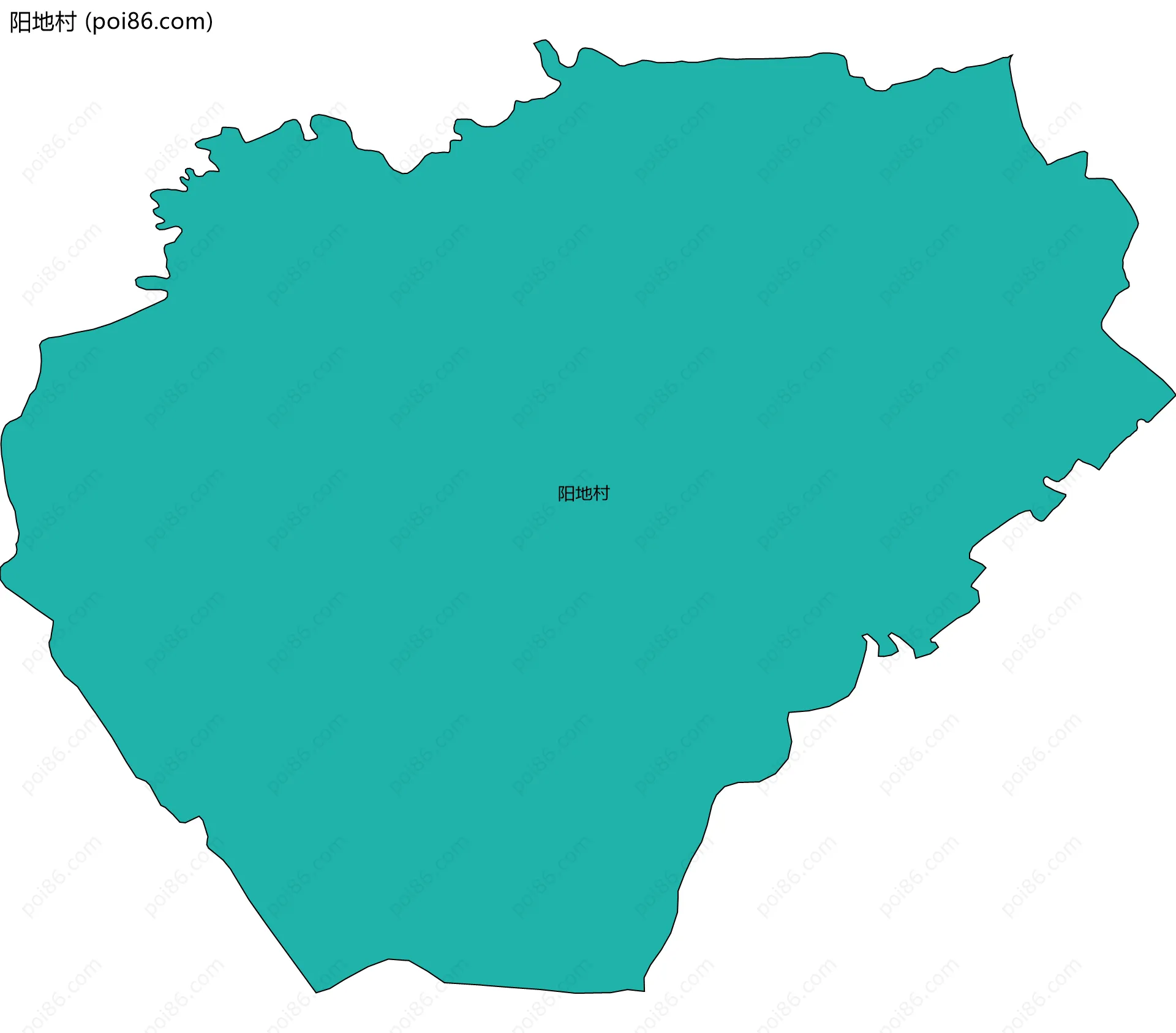 阳地村边界地图