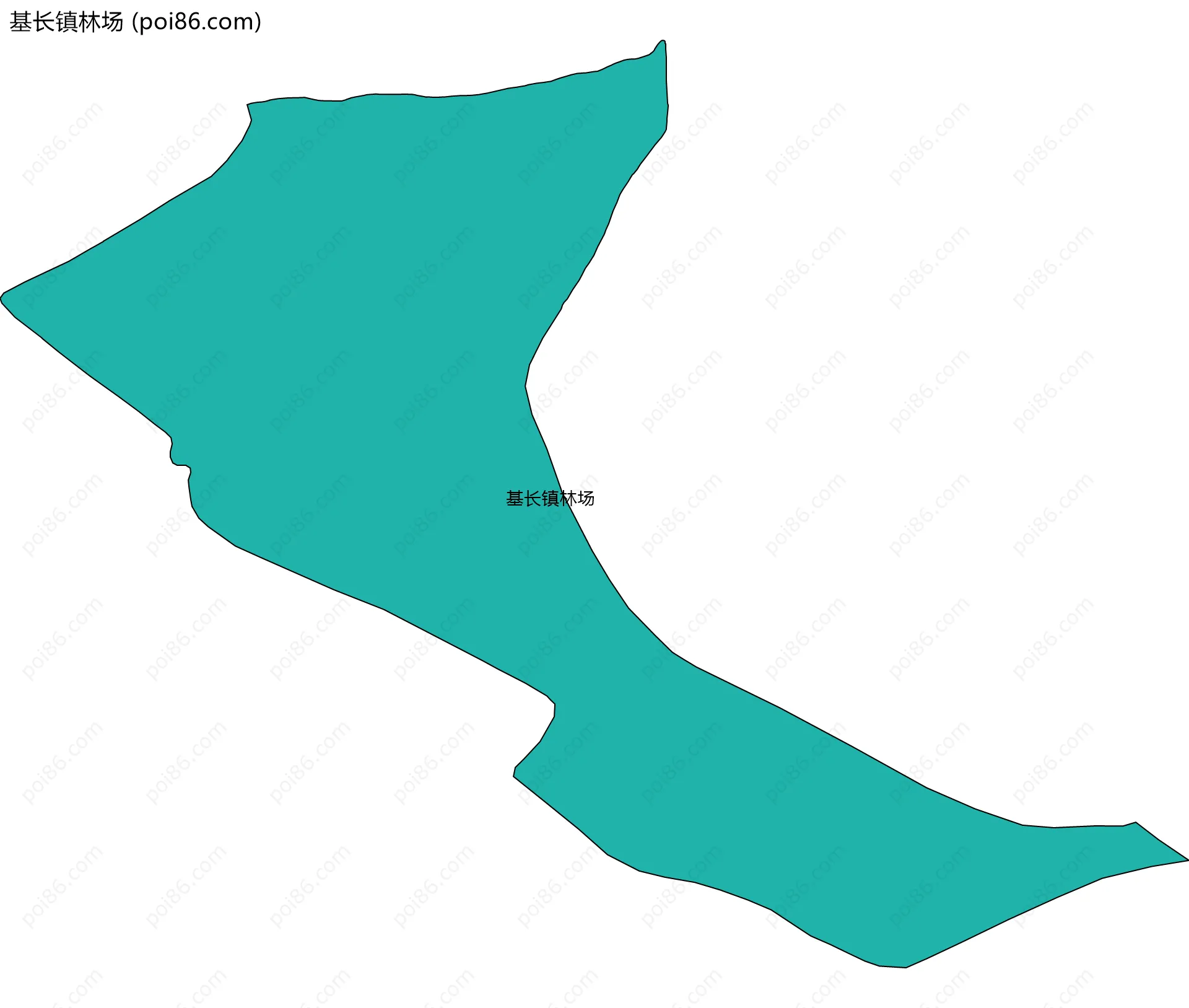 基长镇林场边界地图