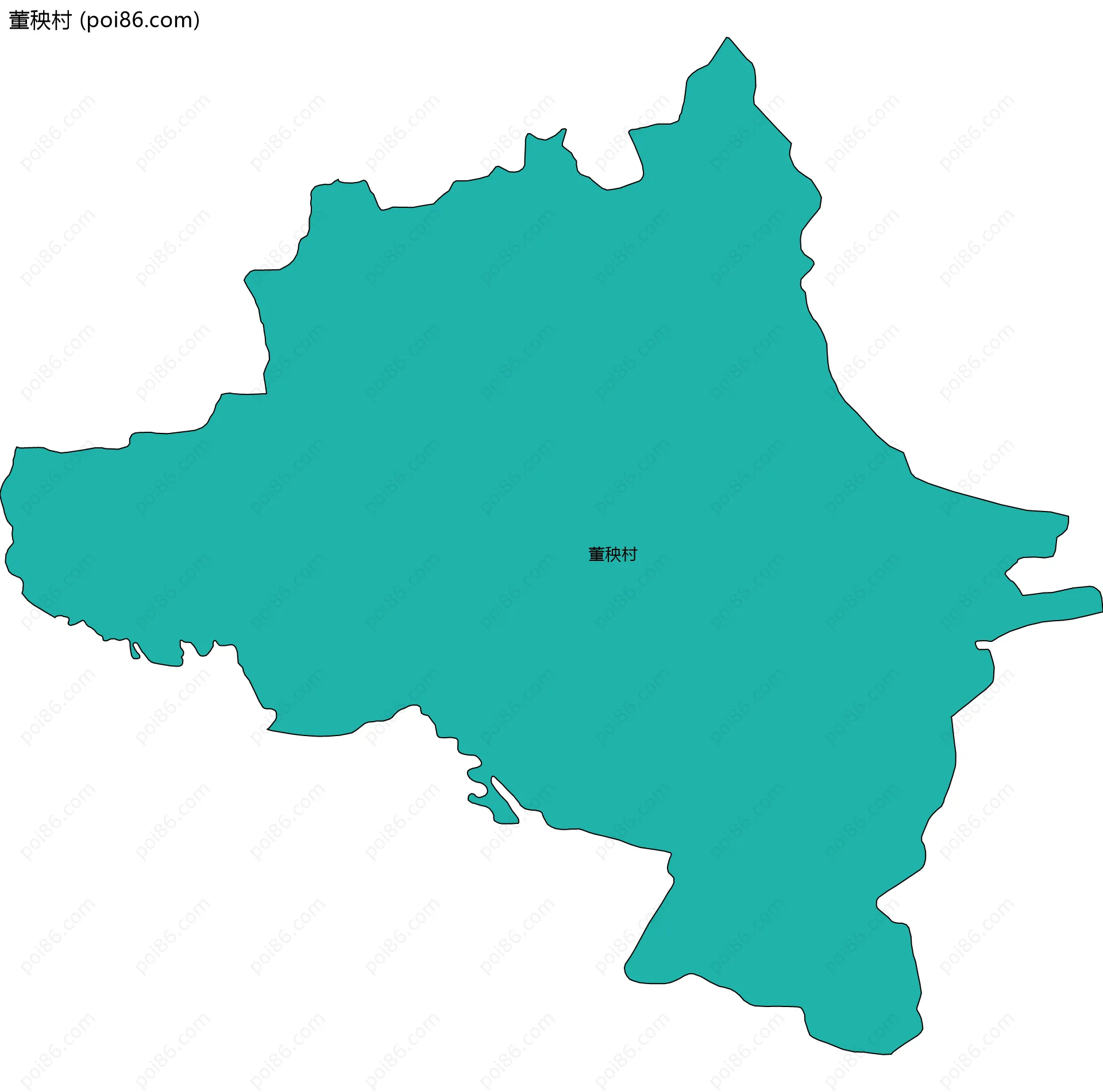 董秧村边界地图