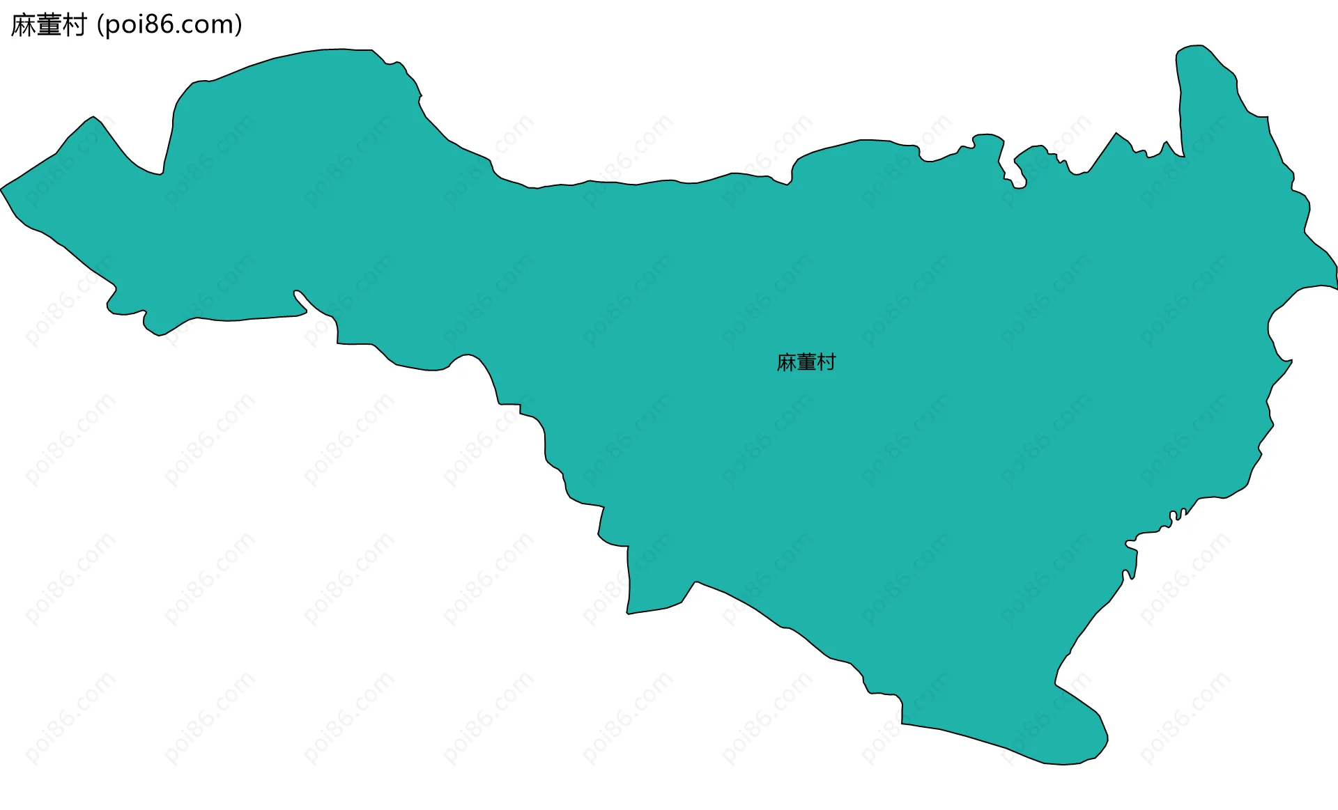 麻董村边界地图