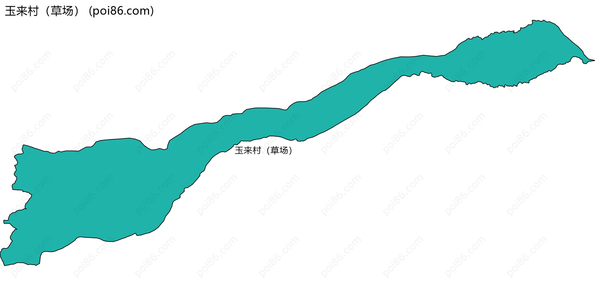 玉来村（草场）边界地图
