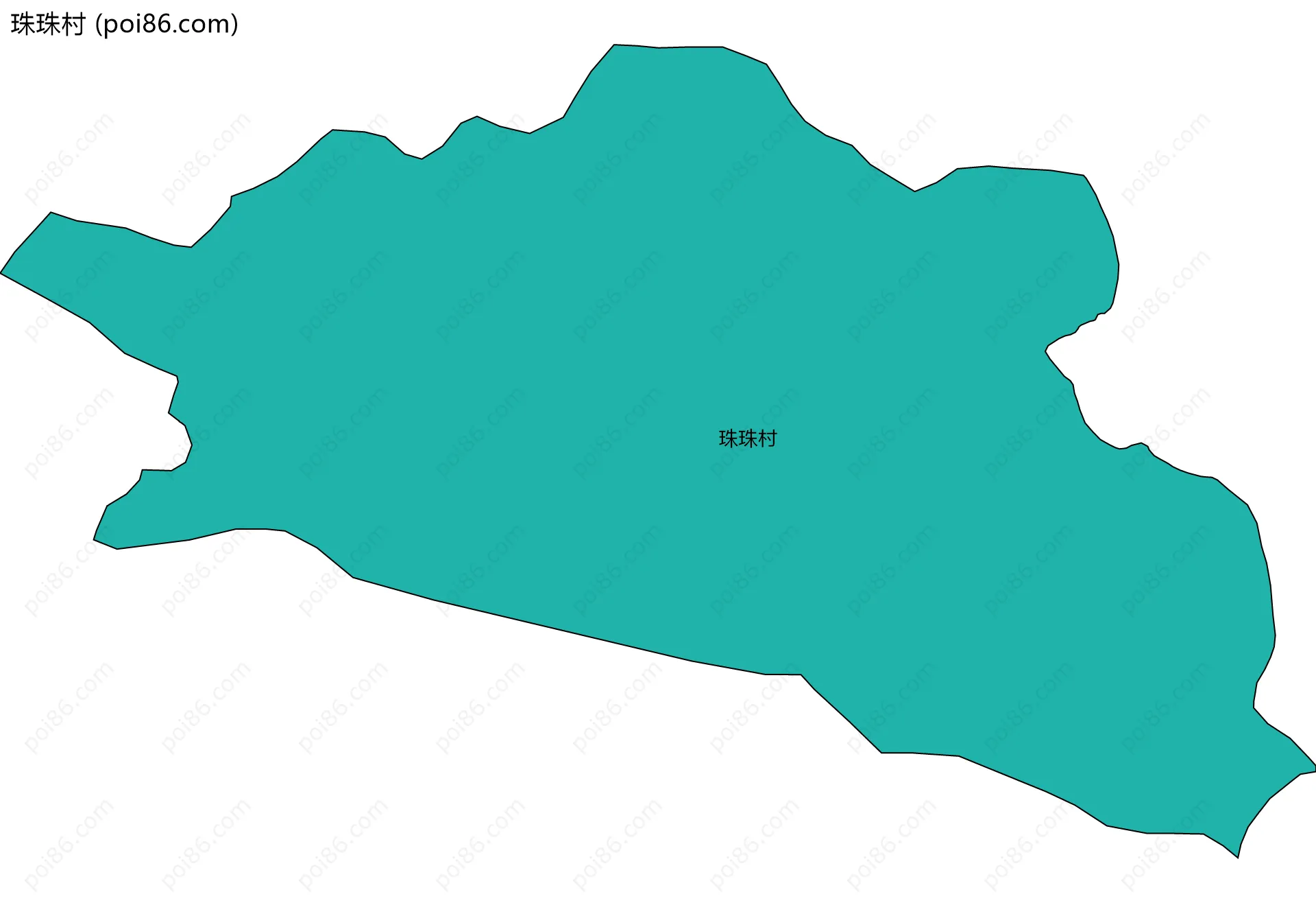 珠珠村边界地图