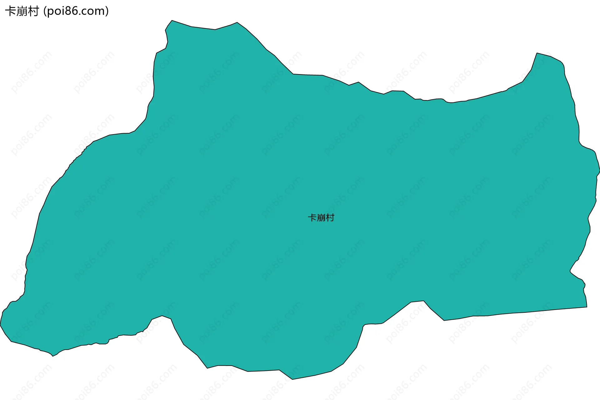 卡崩村边界地图