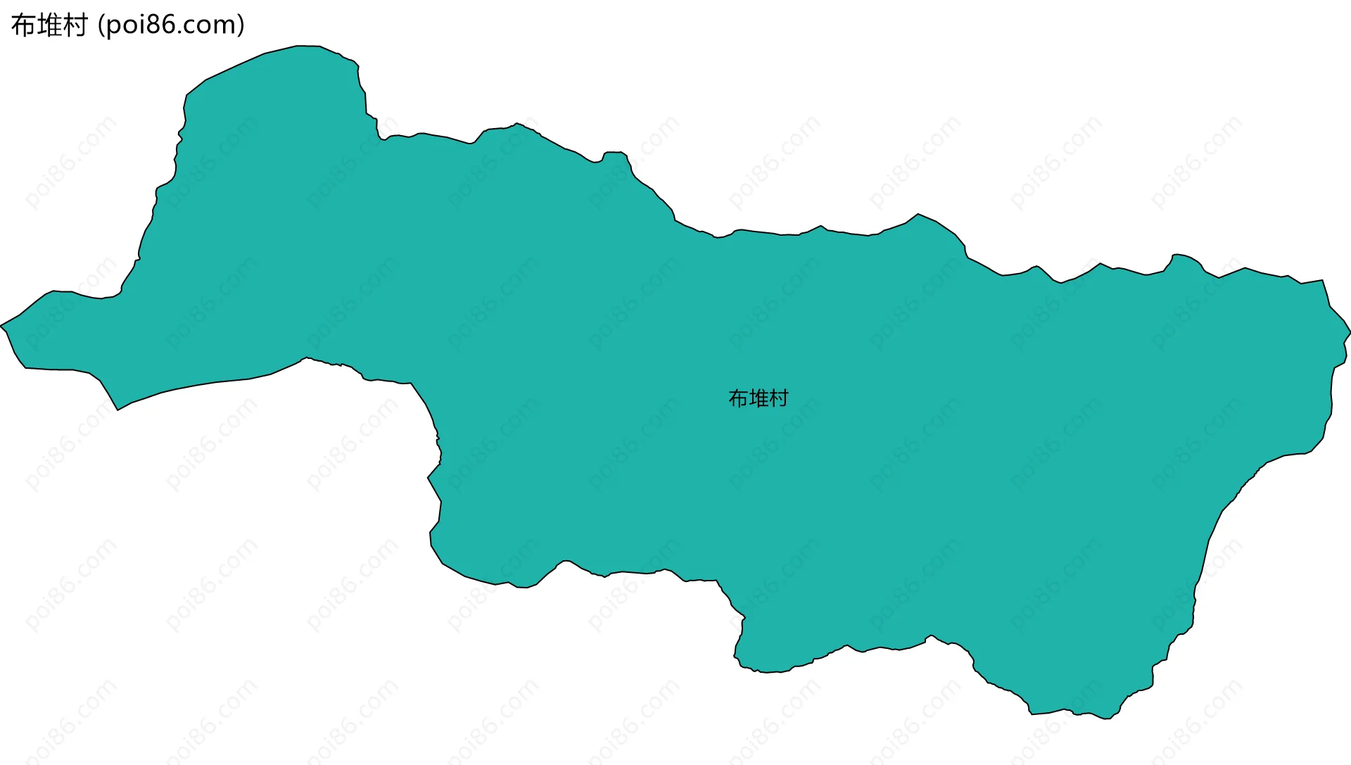 布堆村边界地图