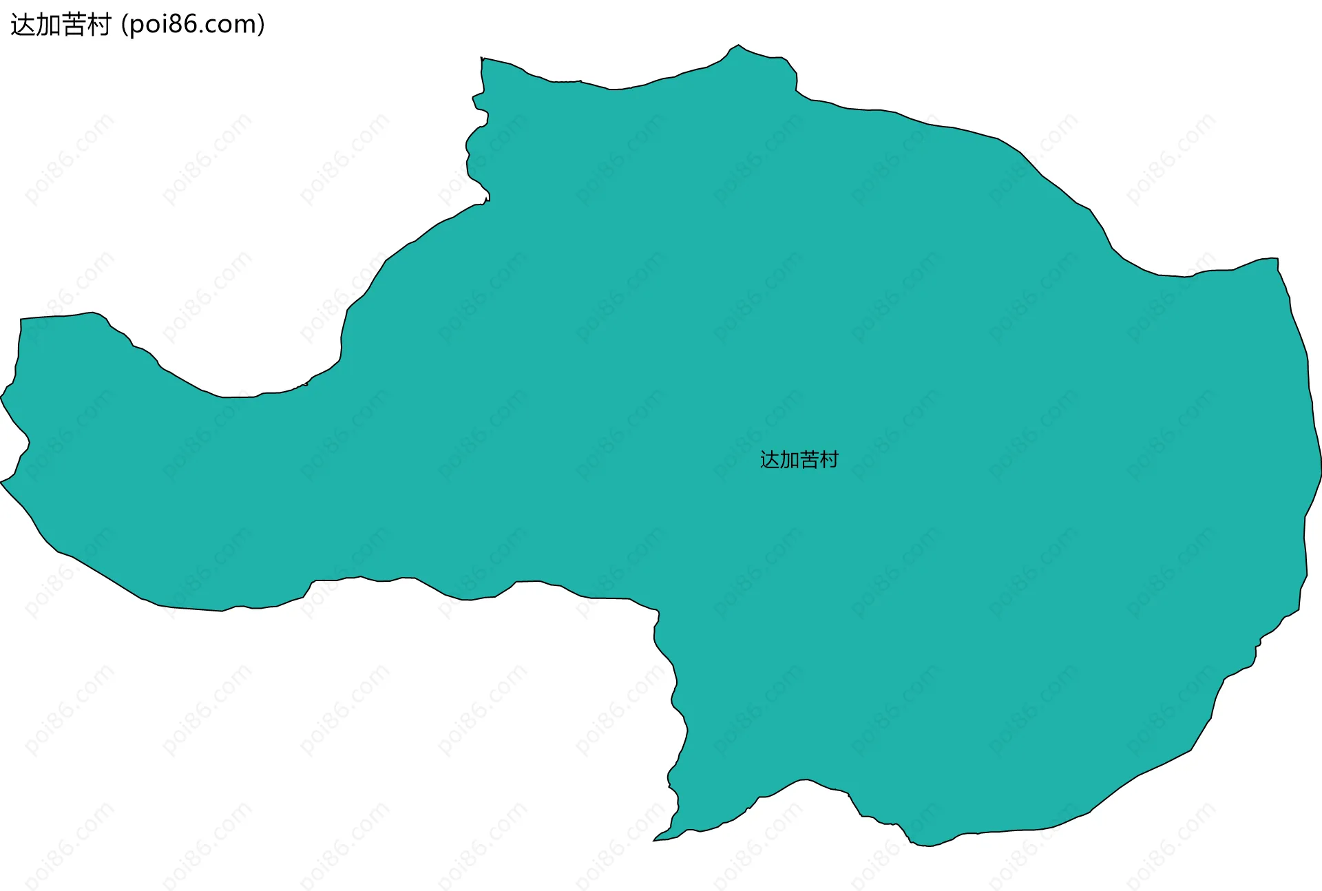 达加苦村边界地图