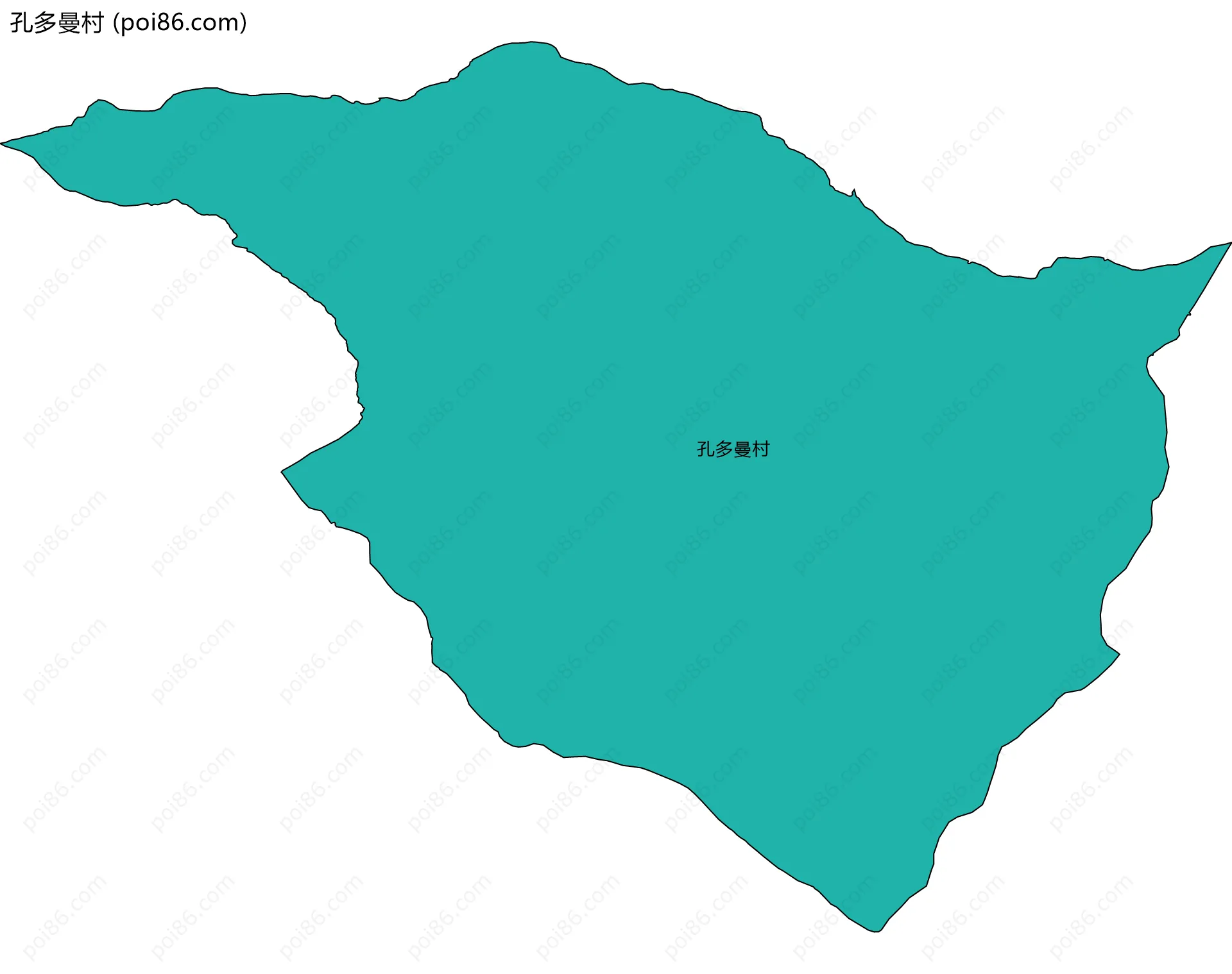 孔多曼村边界地图