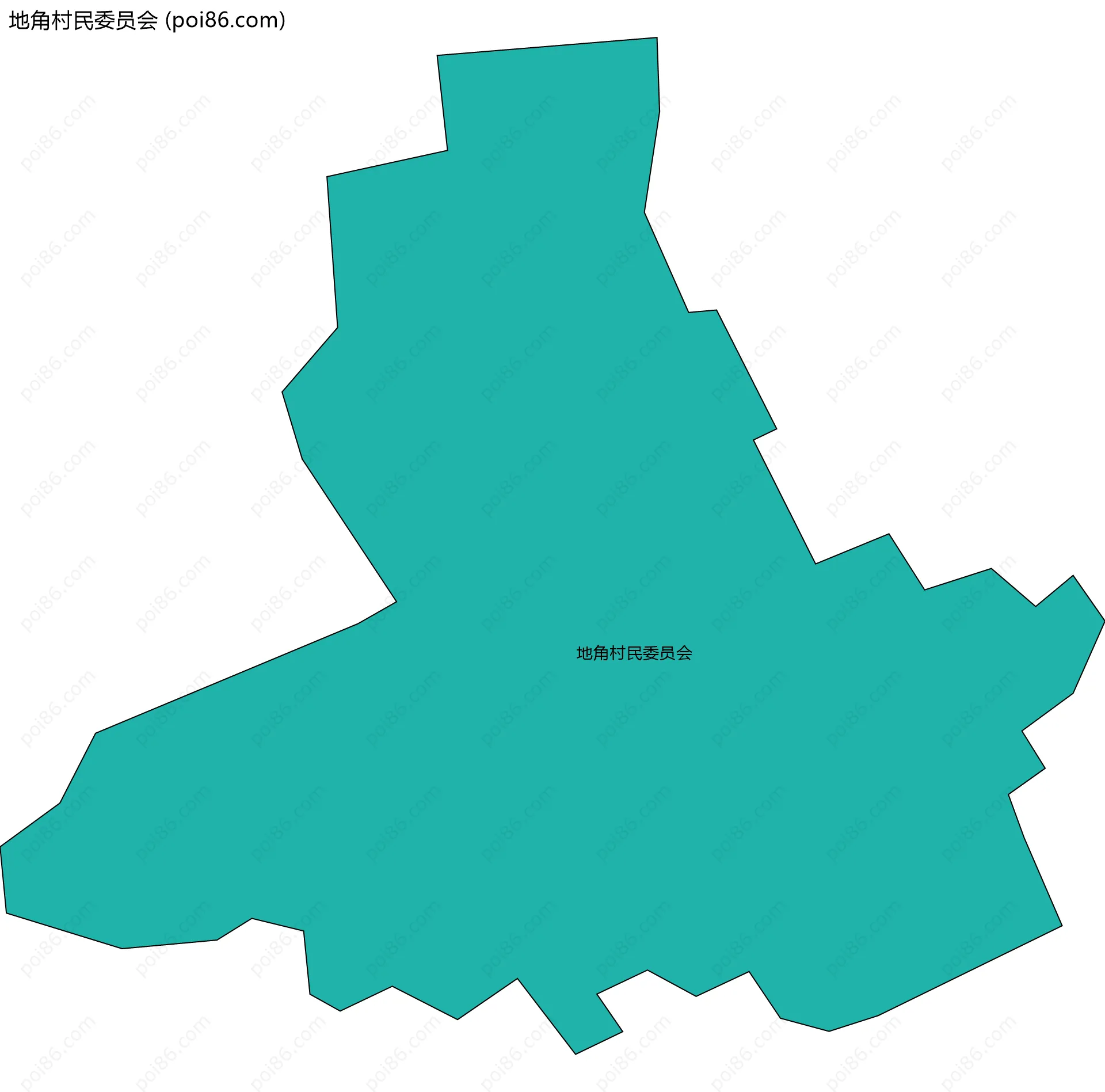 地角村民委员会边界地图