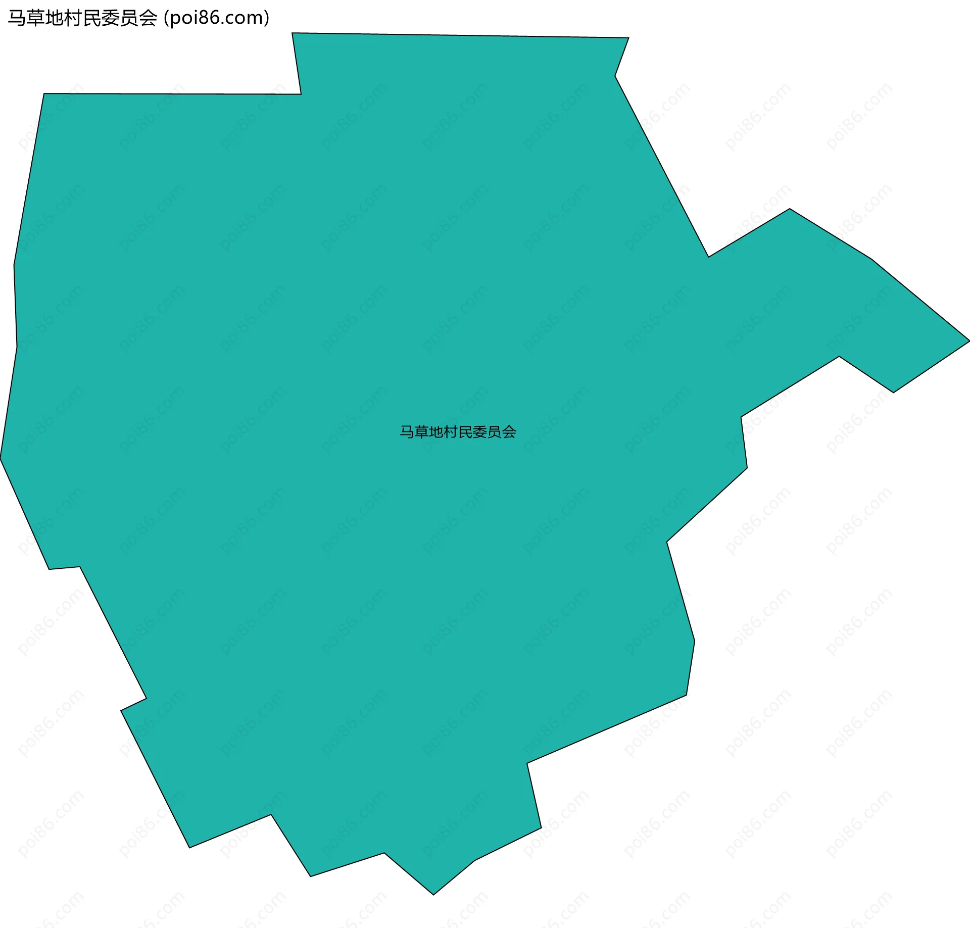 马草地村民委员会边界地图
