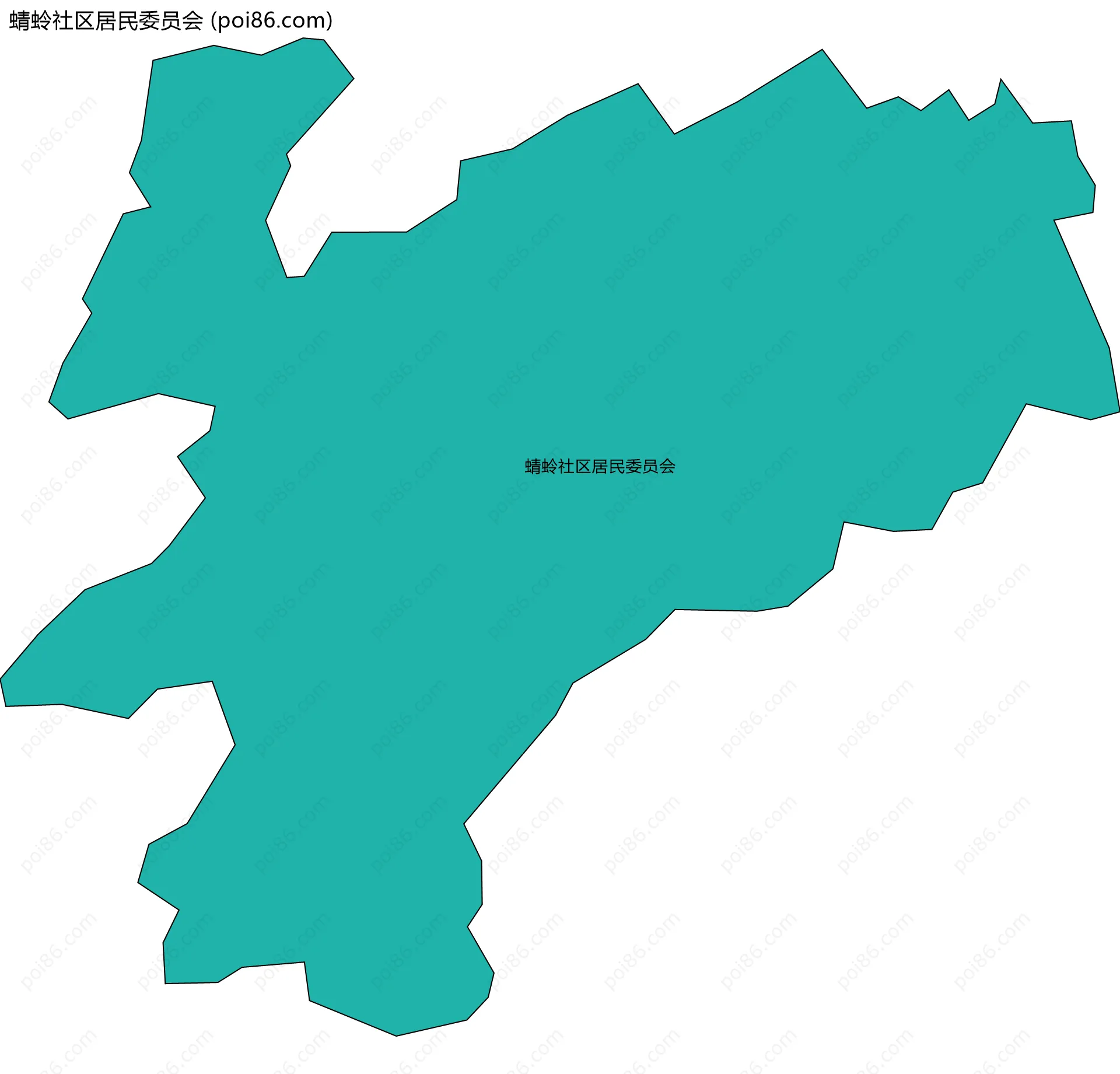 蜻蛉社区居民委员会边界地图